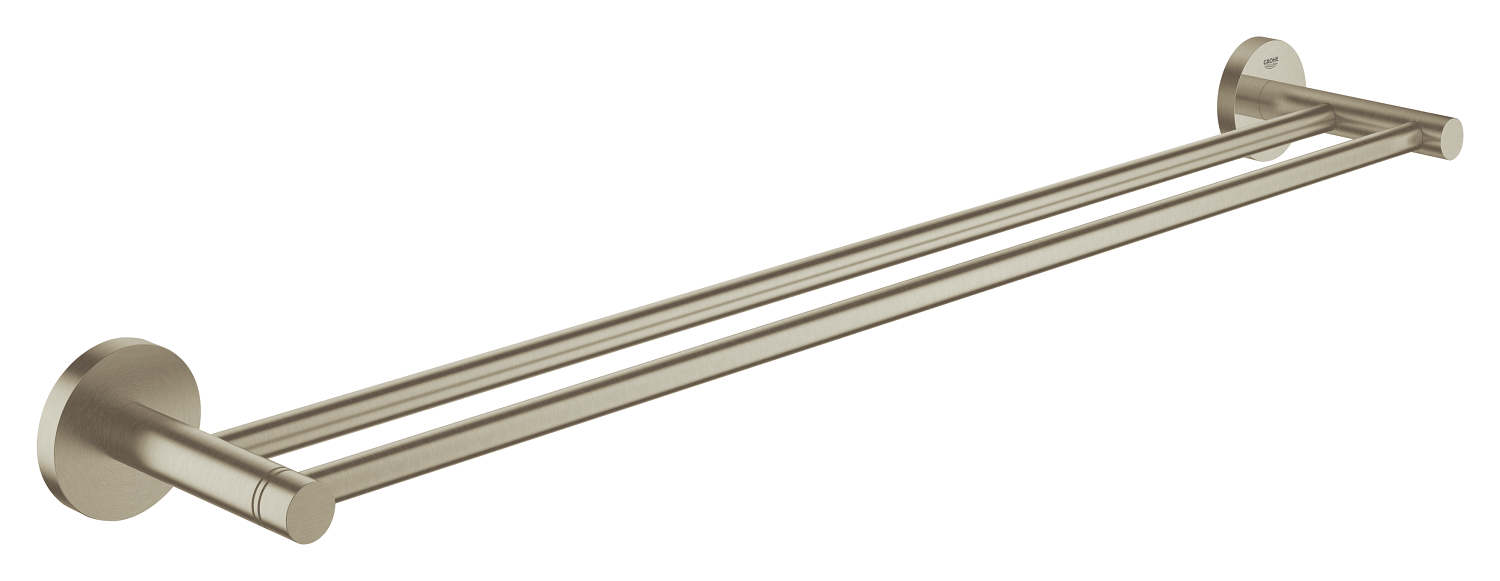 Grohe Suport prosop grohe essentials, pe perete, 654 mm, metal, mat, nichel, 40802en1