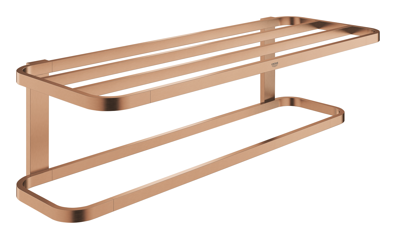 Grohe Suport prosop grohe selection, pe perete, 600 mm, metal, mat, cupru, 41066dl0