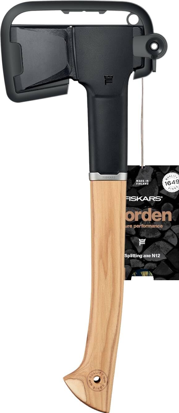 FISKARS Topor universal fiskars, 15 x 50 cm, lama otel/carbon, maner lemn, 1051144