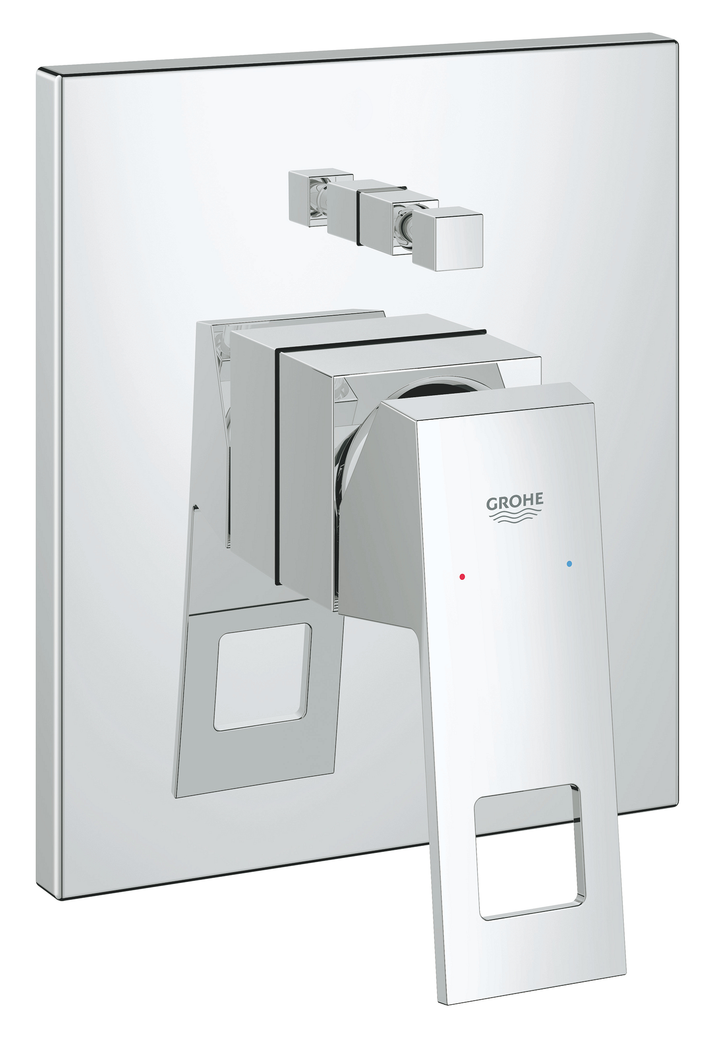 Grohe Unitate comanda dus grohe eurocube 19896000, 1/2'', aparent, 2 iesiri, diverter, monocomanda, cartus ceramic, necesita set