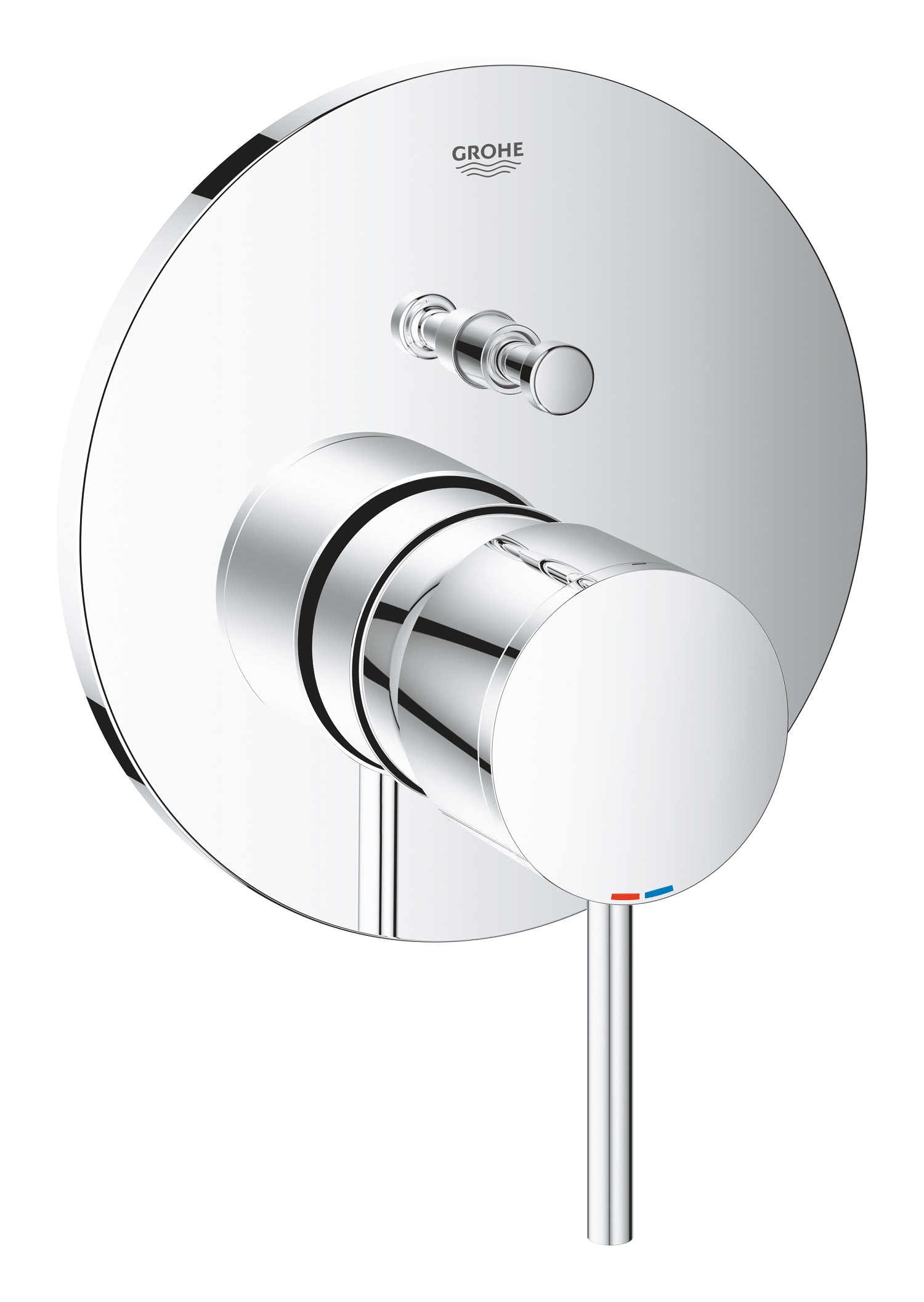 Unitate comanda Grohe 24066003, 1 bar, 158 mm, 10 mm, 2 iesiri, 1 functii palarie dus, 1/2 dimensiune racord, Crom