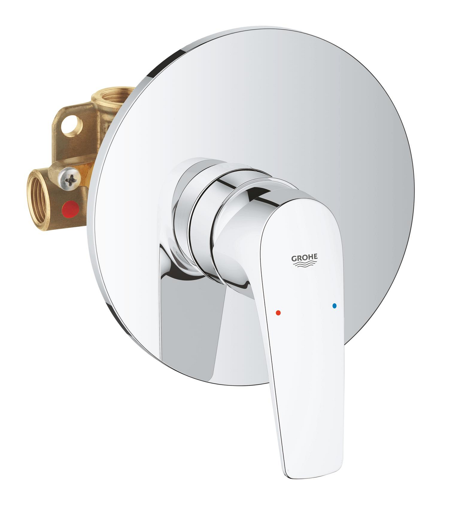 Grohe Unitate comanda grohe bauflow, 1 iesire, include valva, crom, 29112000