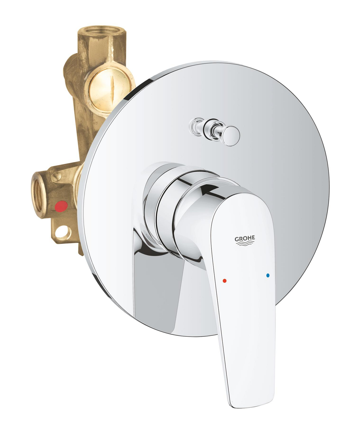 Grohe Unitate comanda grohe bauflow, 2 iesiri, include valva, crom, 29113000