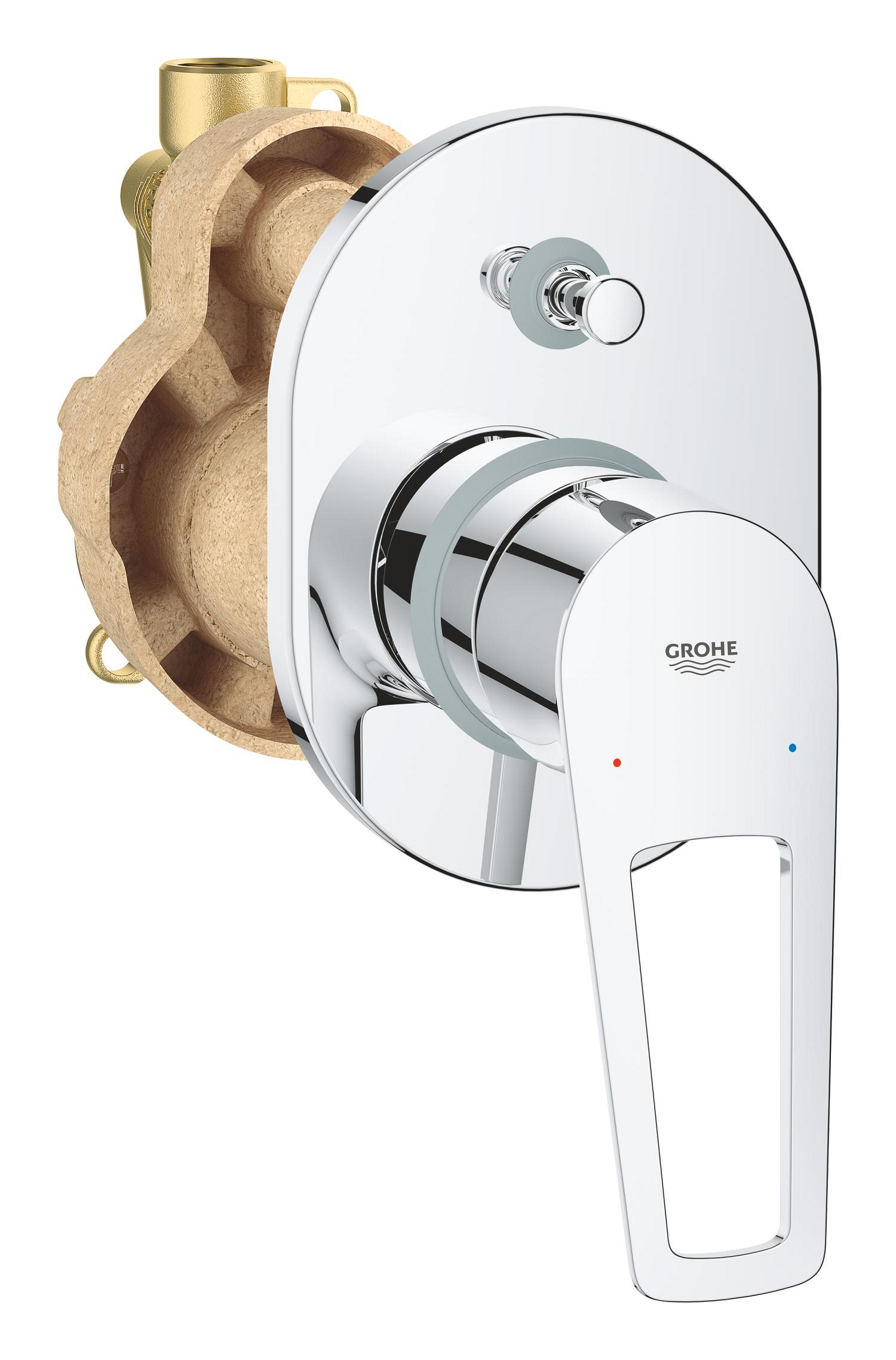 Grohe Unitate comanda grohe bauloop, 2 iesiri, include valva, crom, 29041001