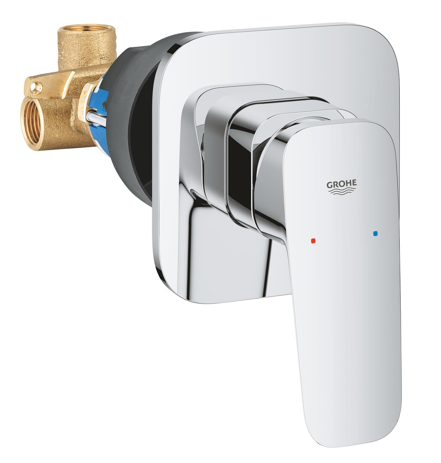Baie - Unitate comanda Grohe 1017750000, Cubeo, tip incastrare incastrat, tip comanda monocomanda, dimensiune racord 1/2, crom