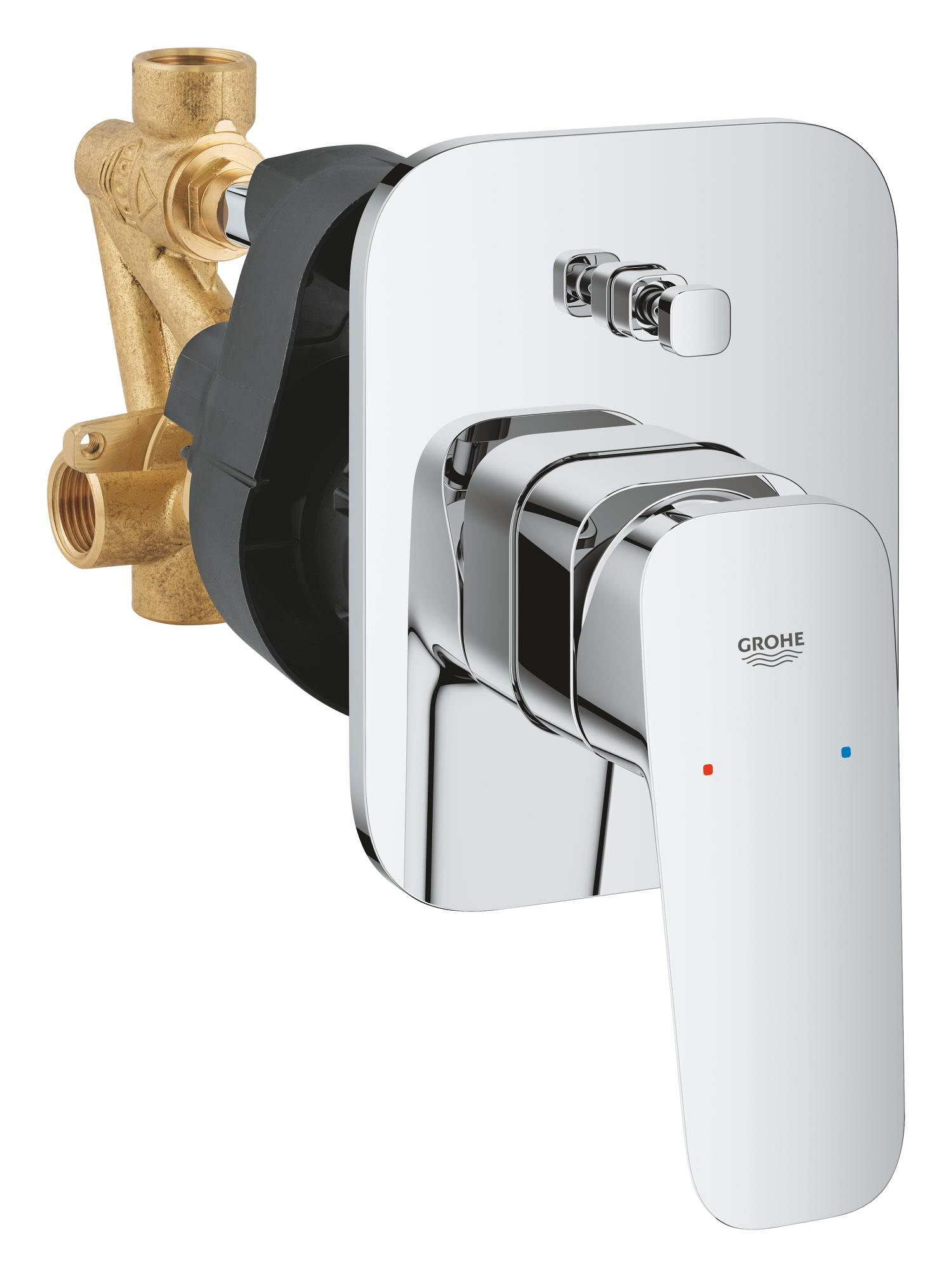Unitate comanda Grohe 1017760000, Cubeo, tip incastrare incastrat, tip comanda monocomanda, dimensiune racord 1/2, crom [1]
