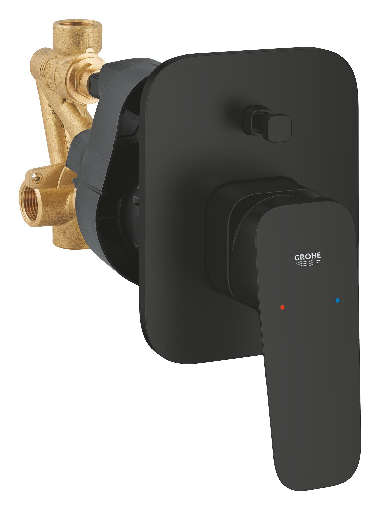 Unitate comanda Grohe 1017762430, Cubeo, tip incastrare incastrat, tip comanda monocomanda, dimensiune racord 1/2, negru [2]
