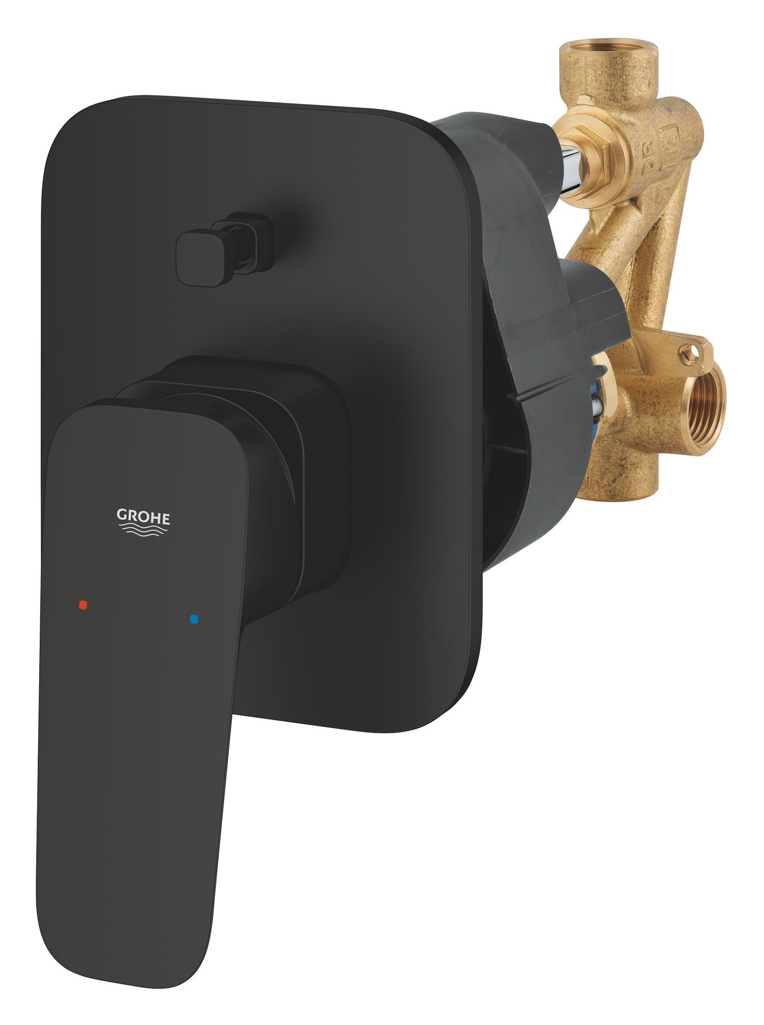 Baie - Unitate comanda Grohe 1017762430, Cubeo, tip incastrare incastrat, tip comanda monocomanda, dimensiune racord 1/2, negru