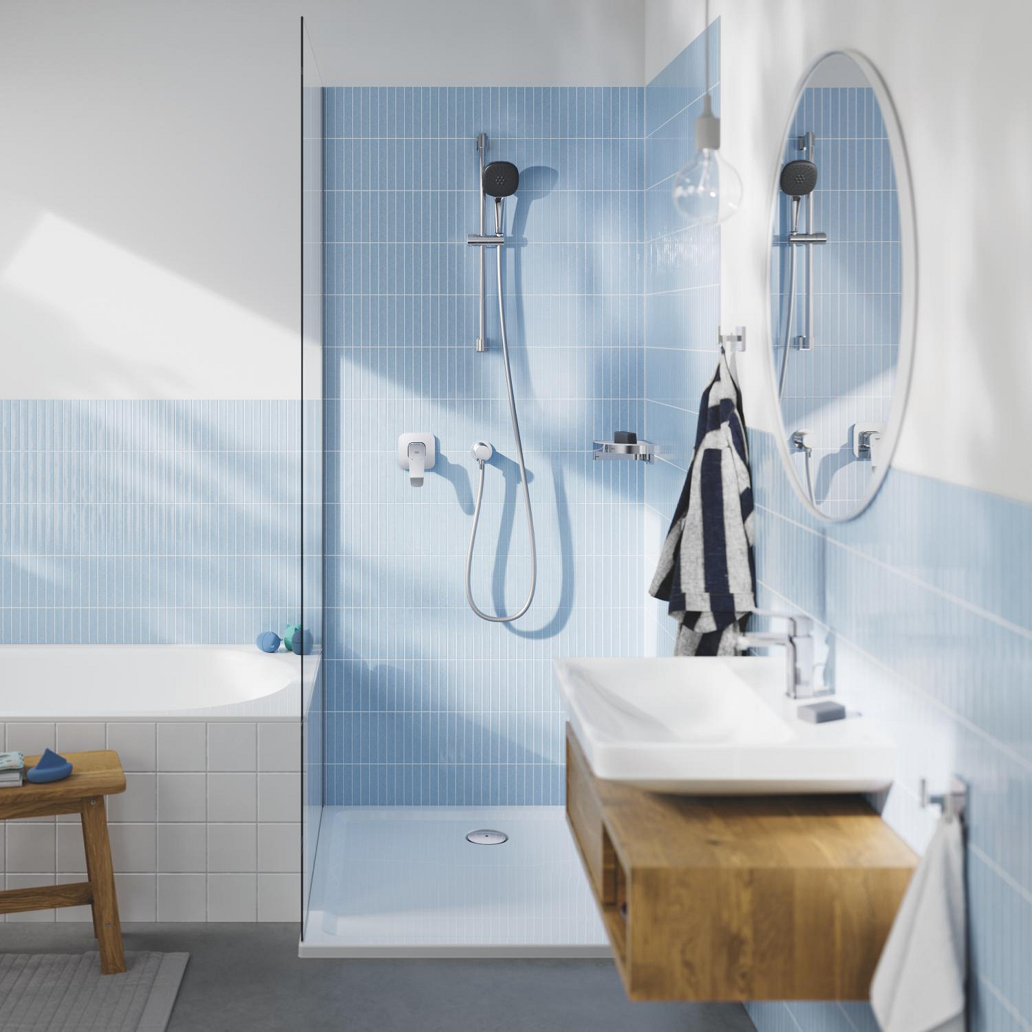 Unitate comanda Grohe 1018910000, Dice, tip incastrare incastrat, tip comanda monocomanda, dimensiune racord 1/2, crom [4]