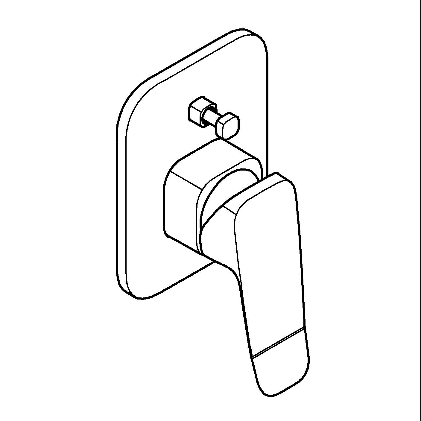 Unitate comanda Grohe 1018900000, Dice, tip incastrare incastrat, tip comanda monocomanda, dimensiune racord 1/2, crom [10]