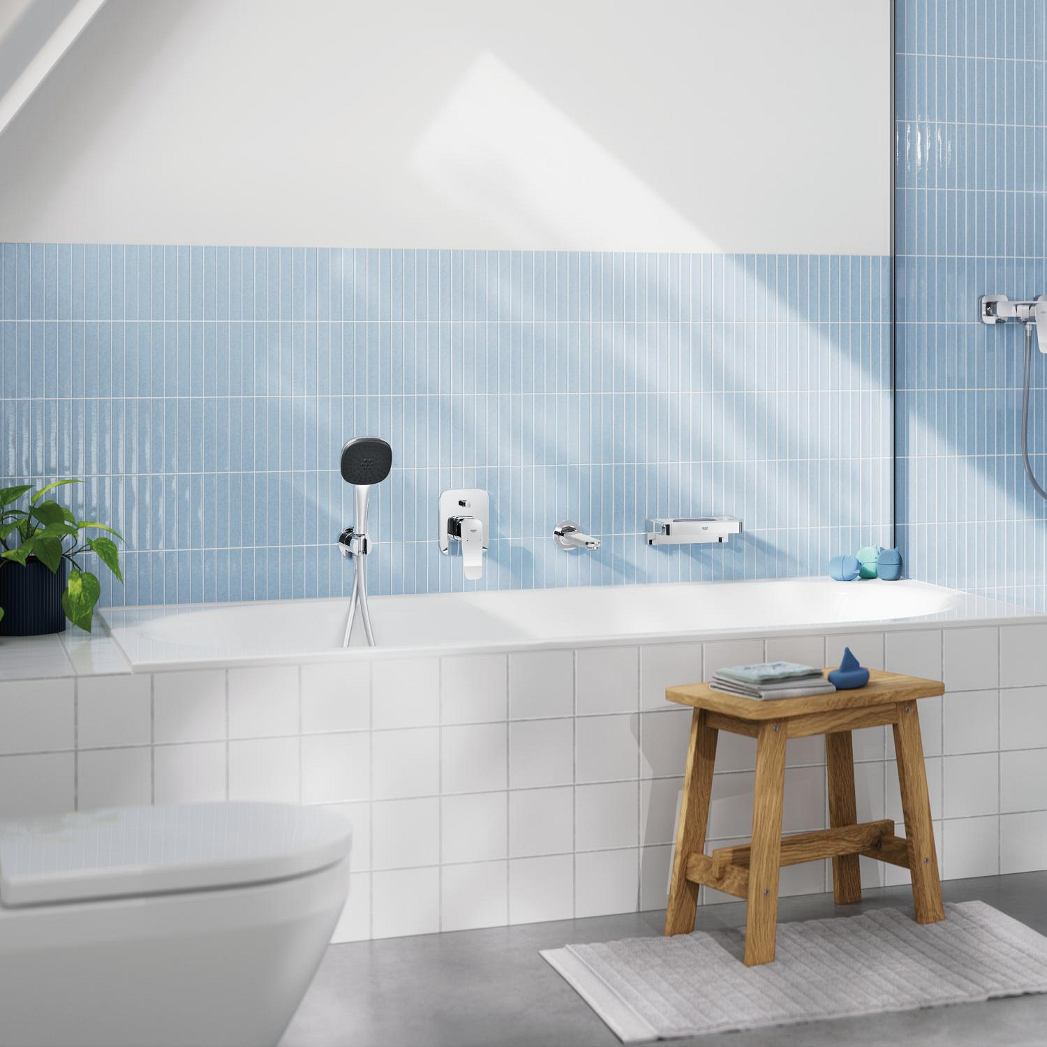 Unitate comanda Grohe 1018900000, Dice, tip incastrare incastrat, tip comanda monocomanda, dimensiune racord 1/2, crom [4]