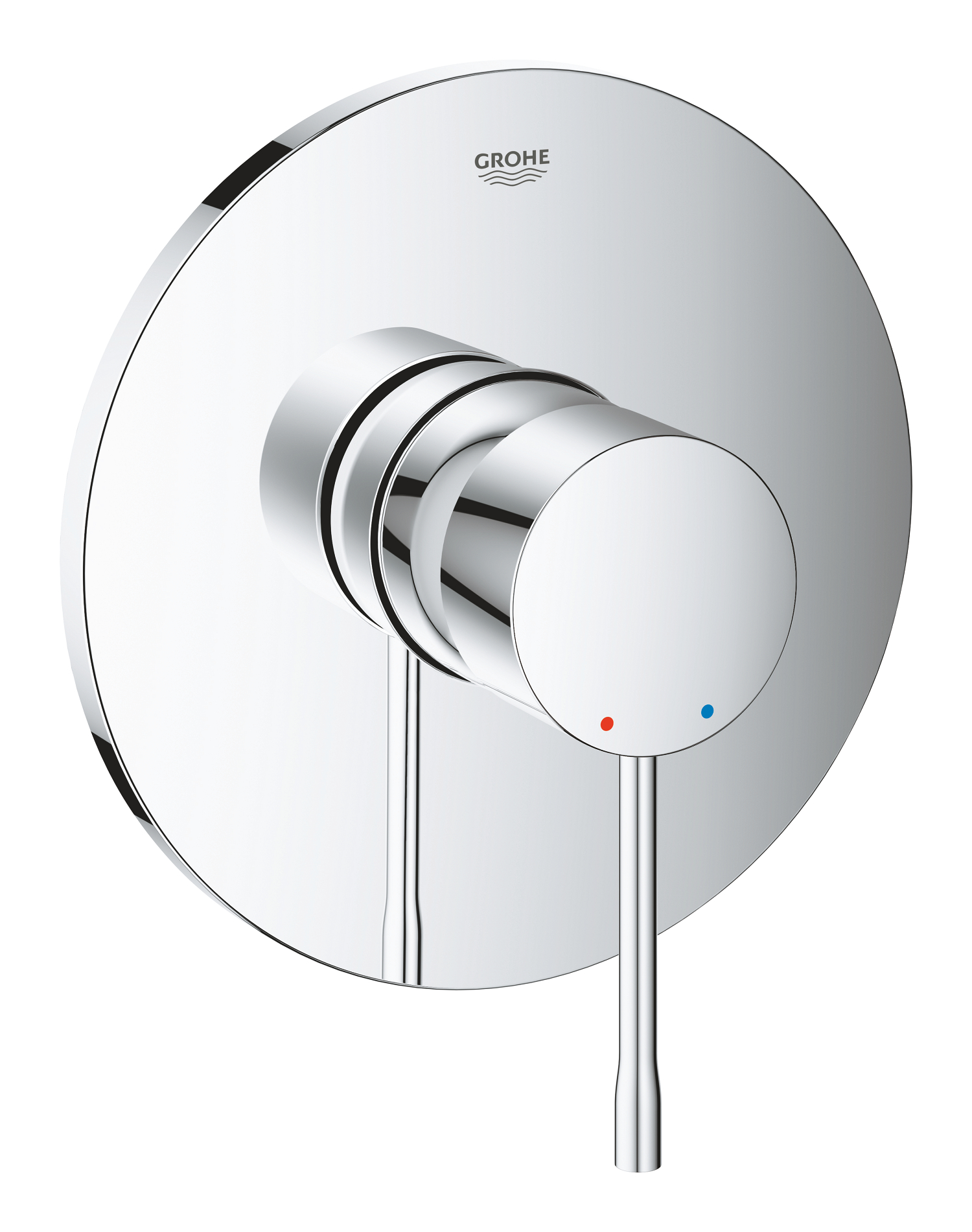 Unitate comanda Grohe 24168001, 1 bar, 163 mm, 12 mm, 1 iesiri, 1 functii palarie dus, 1/2 dimensiune racord, Crom