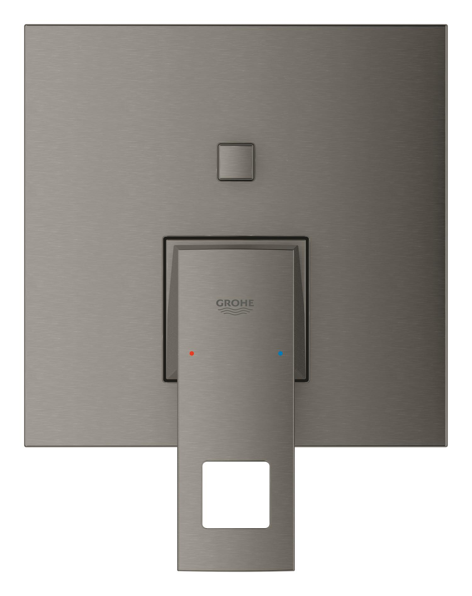 Grohe Unitate comanda grohe eurocube, aparenta, 2 iesiri, diverter, necesita valva, mat, grafit, 24062al0