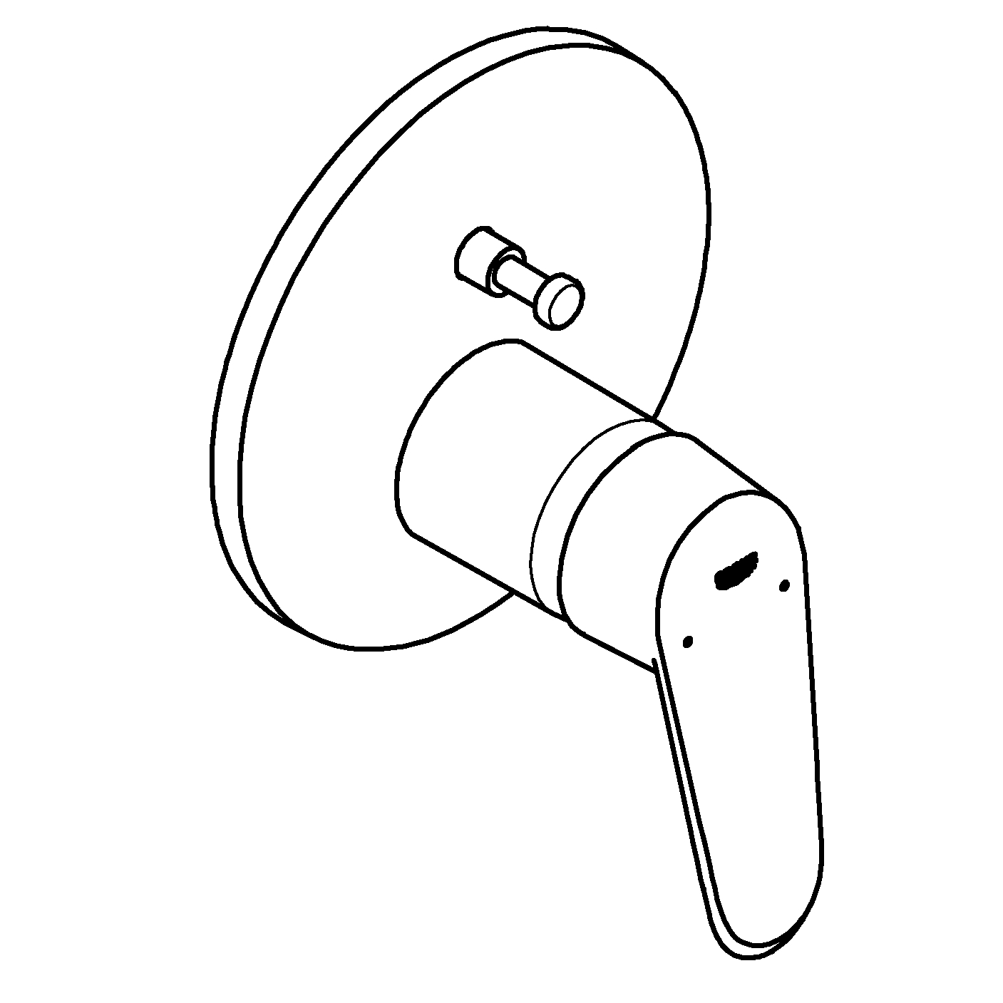 Unitate comanda Grohe 24056002, Eurodisc Cosmo, tip comanda monocomanda, tip incastrare aparent, crom [4]