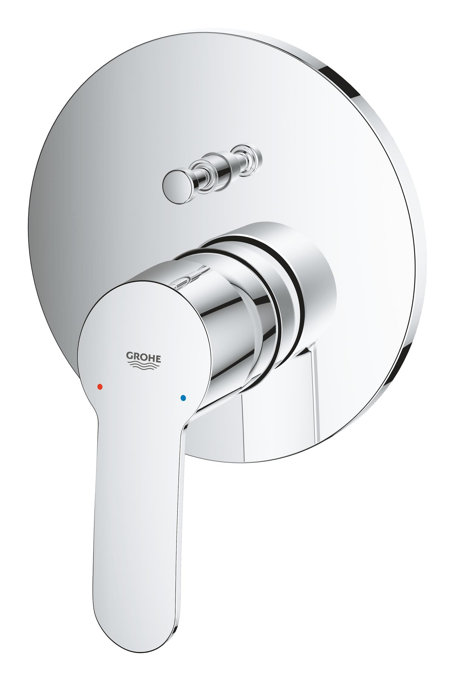 Unitate comanda Grohe 24052002, 1 bar, 158 mm, 10 mm, 2 iesiri, 1 functii palarie dus, 1/2 dimensiune racord, Crom
