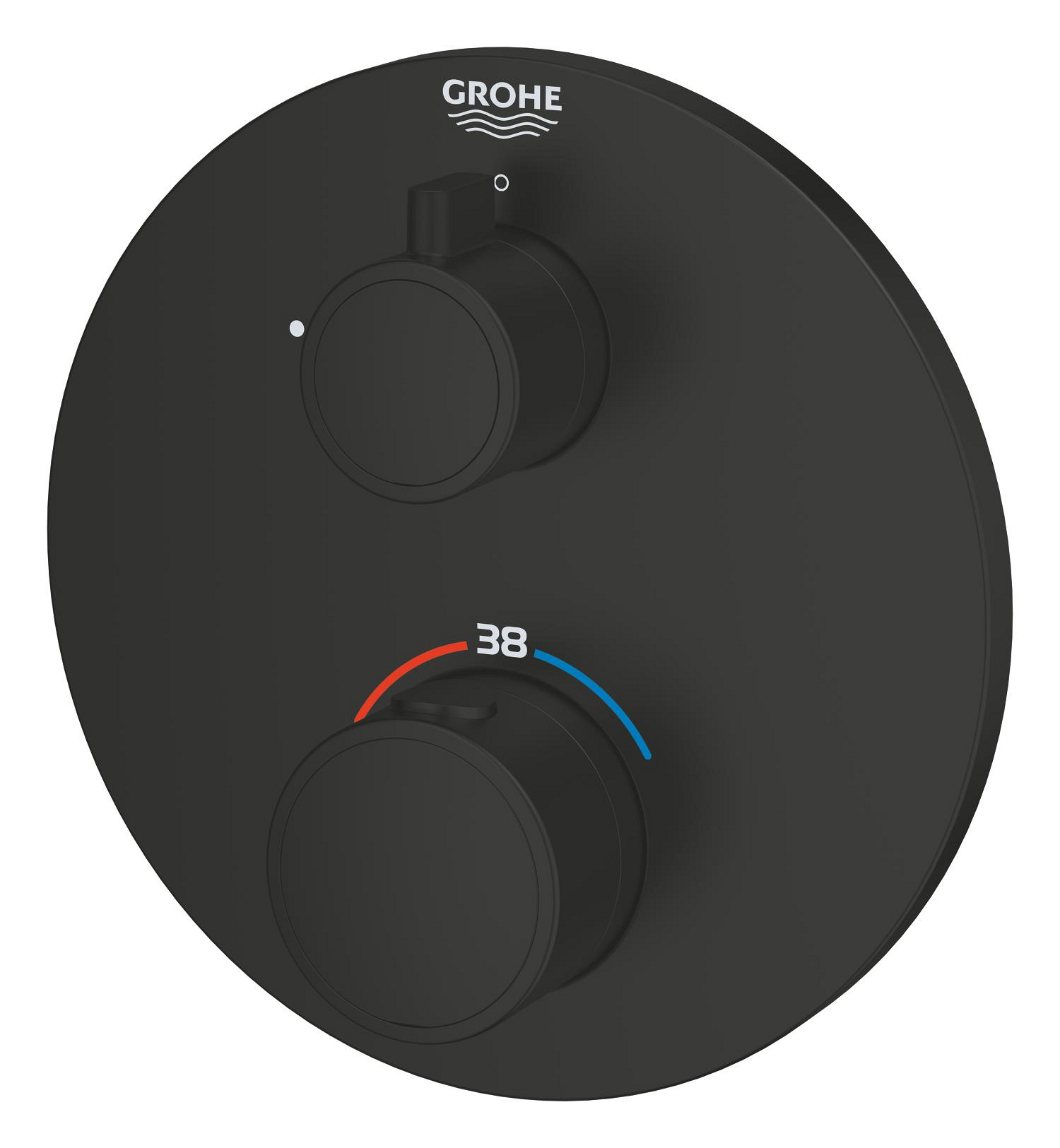 Unitate comanda Grohe 1022122430, 1 bar, 158 mm, 10 mm, 1 iesiri, 1 functii palarie dus, 1/2 dimensiune racord, Negru