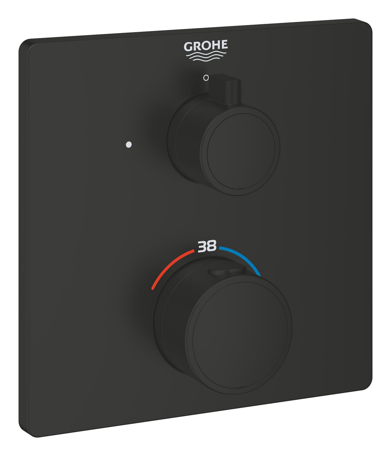 Unitate comanda Grohe 1022152430, 1 bar, 158 mm, 10 mm, 1 iesiri, 1 functii palarie dus, 1/2 dimensiune racord, Negru