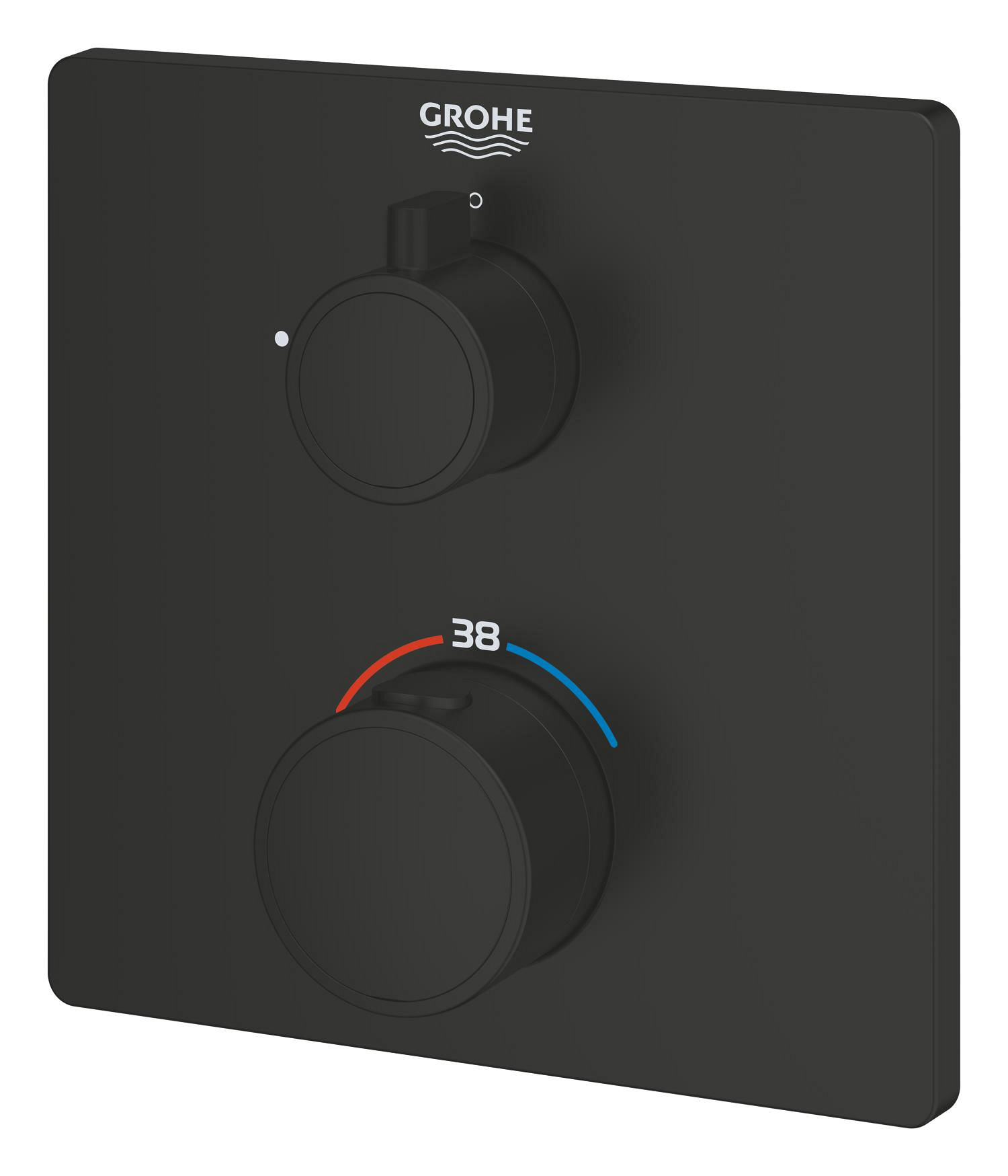 Unitate comanda Grohe 1022152430, 1 bar, 158 mm, 10 mm, 1 iesiri, 1 functii palarie dus, 1/2 dimensiune racord, Negru