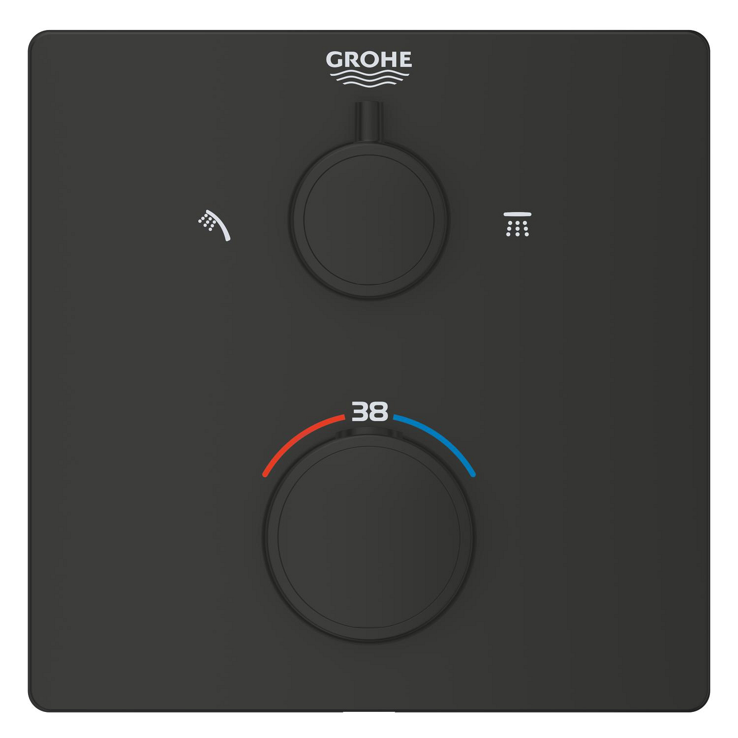Unitate comanda Grohe 1022092430, Grohtherm Cube, tip comanda dubla co