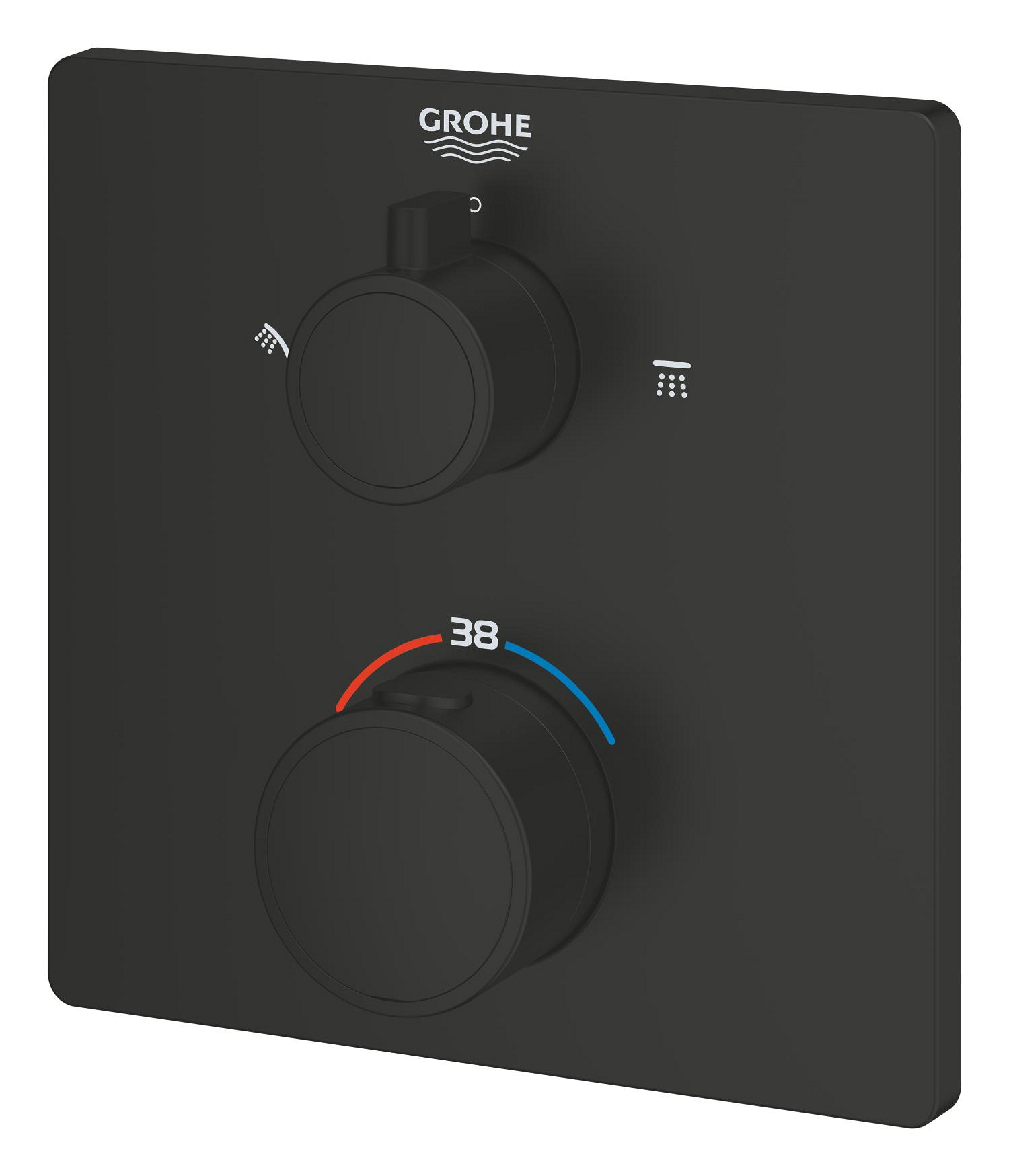 Unitate comanda Grohe 1022092430, Grohtherm Cube, tip comanda dubla co