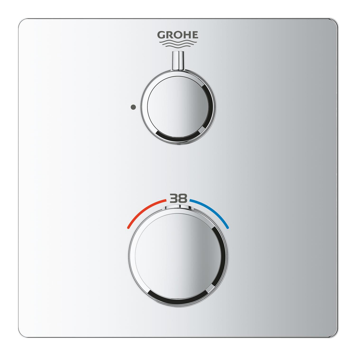 Grohe Unitate comanda grohe grohtherm cube, termostat, 1 iesire, necesita valva, crom, 24078000