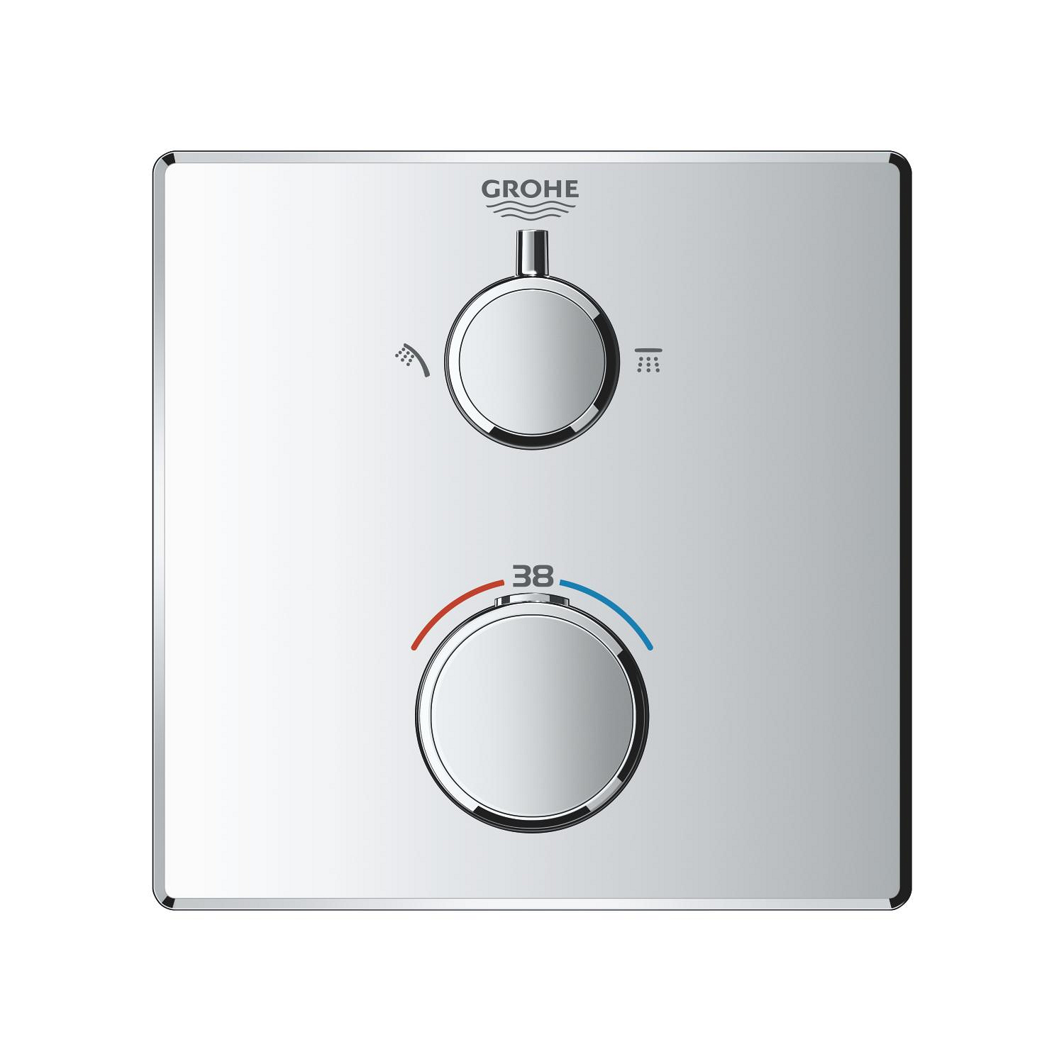 Grohe Unitate comanda grohe grohtherm cube, termostat, 2 iesiri, necesita valva, crom, 24079000