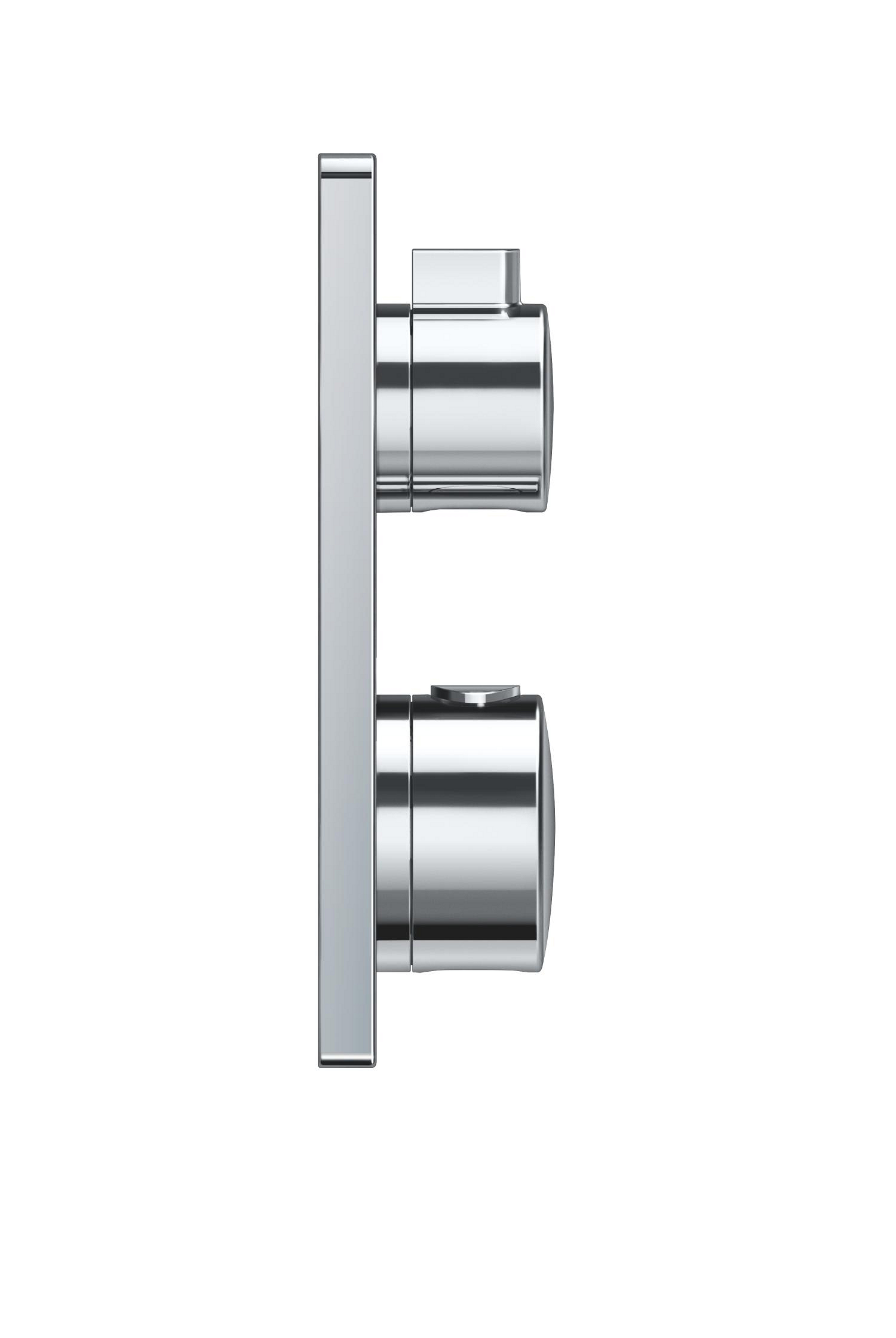 Unitate comanda Grohe 24079000, 1 bar, 158 mm, 10 mm, 2 iesiri, 1 functii palarie dus, 1/2 dimensiune racord, Crom
