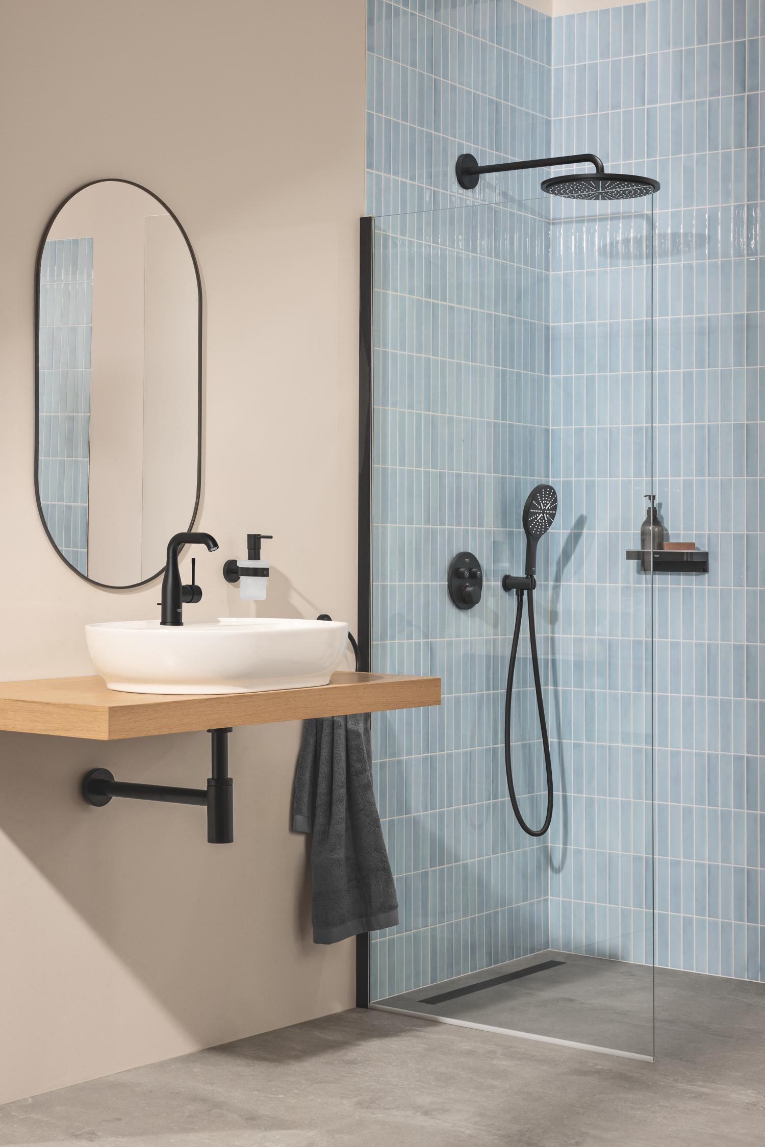 Unitate comanda Grohe 291192430, Grohtherm SmartControl, tip incastrare incastrat, tip comanda dubla comanda, negru [7]