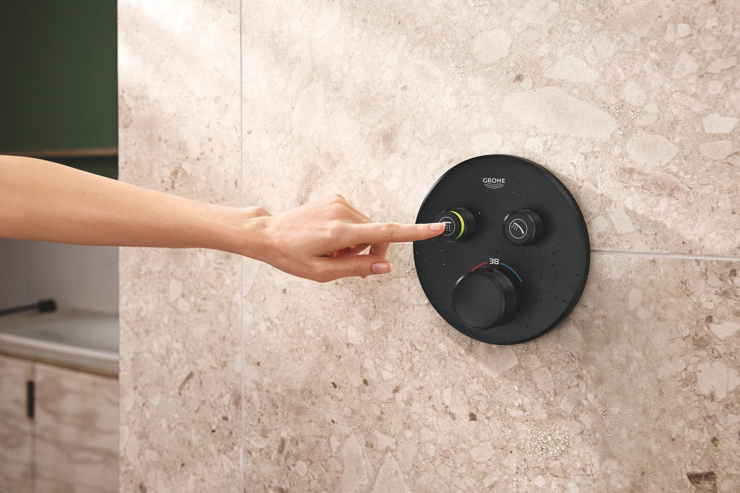 Unitate comanda Grohe 291192430, Grohtherm SmartControl, tip incastrare incastrat, tip comanda dubla comanda, negru [4]