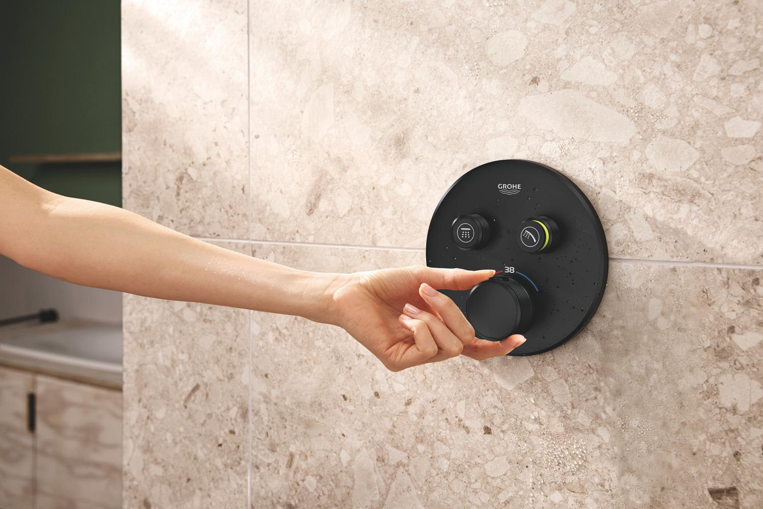 Unitate comanda Grohe 291192430, Grohtherm SmartControl, tip incastrare incastrat, tip comanda dubla comanda, negru [5]