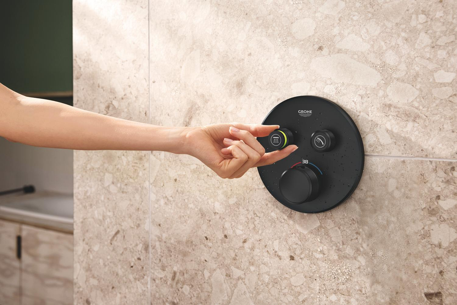 Unitate comanda Grohe 291192430, Grohtherm SmartControl, tip incastrare incastrat, tip comanda dubla comanda, negru [6]