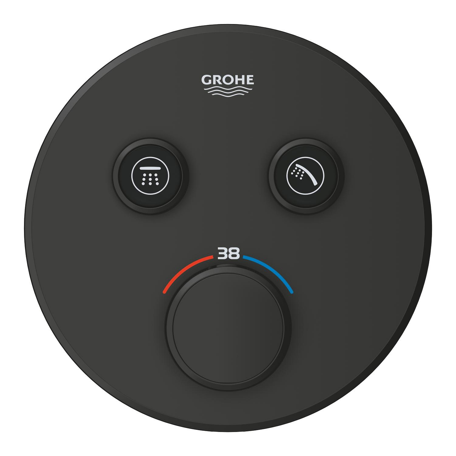 Unitate comanda Grohe 291192430, Grohtherm SmartControl, tip incastrare incastrat, tip comanda dubla comanda, negru [1]