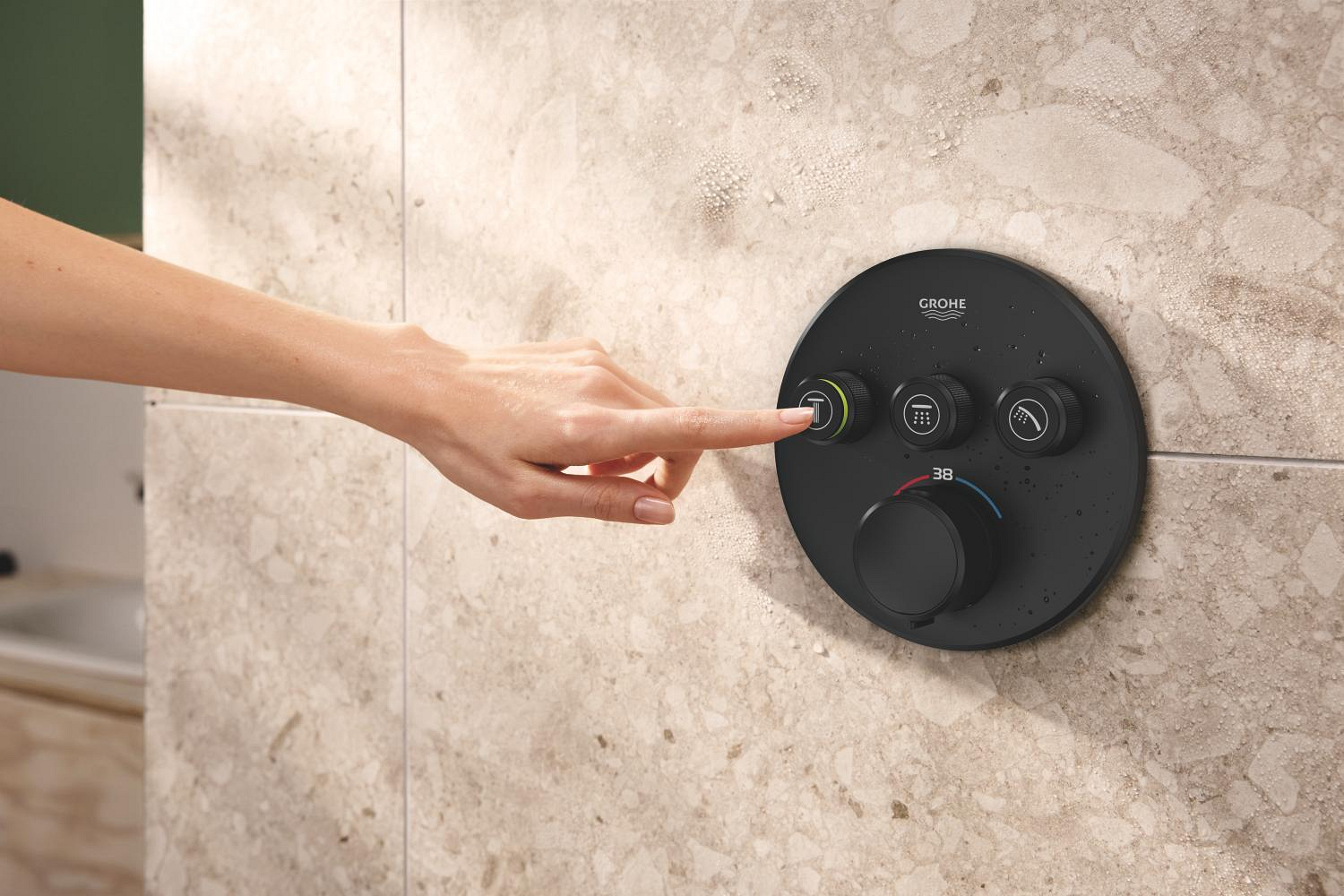 Unitate comanda Grohe 291212430, Grohtherm SmartControl, tip incastrare incastrat, tip comanda dubla comanda, negru [5]