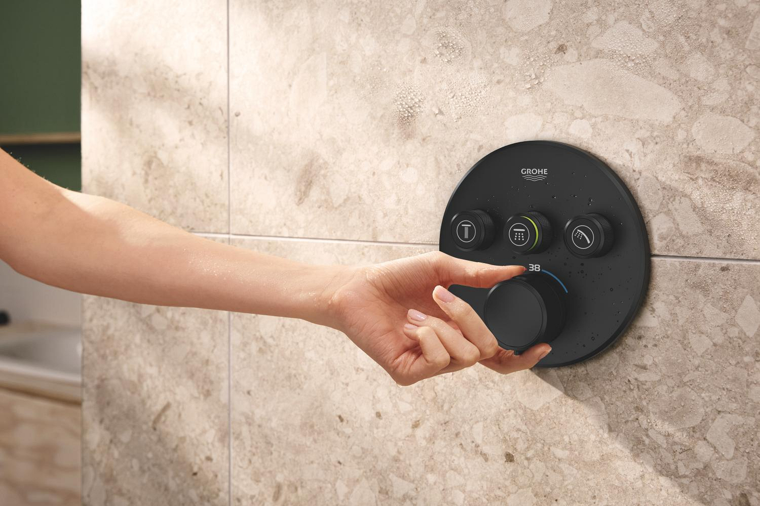 Unitate comanda Grohe 291212430, Grohtherm SmartControl, tip incastrare incastrat, tip comanda dubla comanda, negru [6]