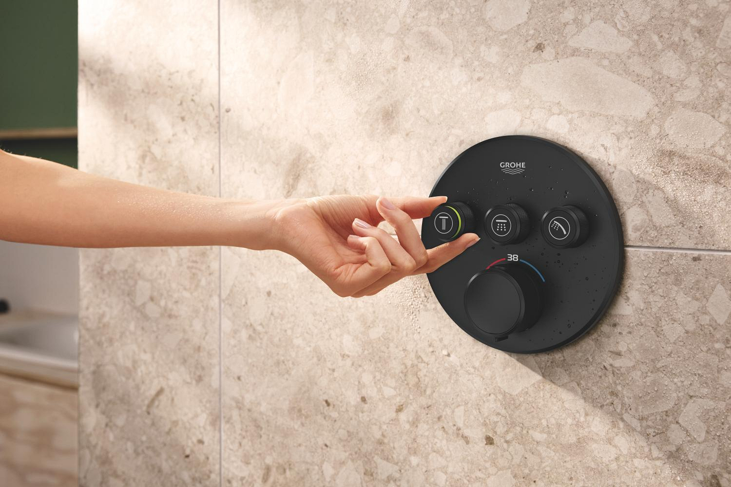 Unitate comanda Grohe 291212430, Grohtherm SmartControl, tip incastrare incastrat, tip comanda dubla comanda, negru [7]