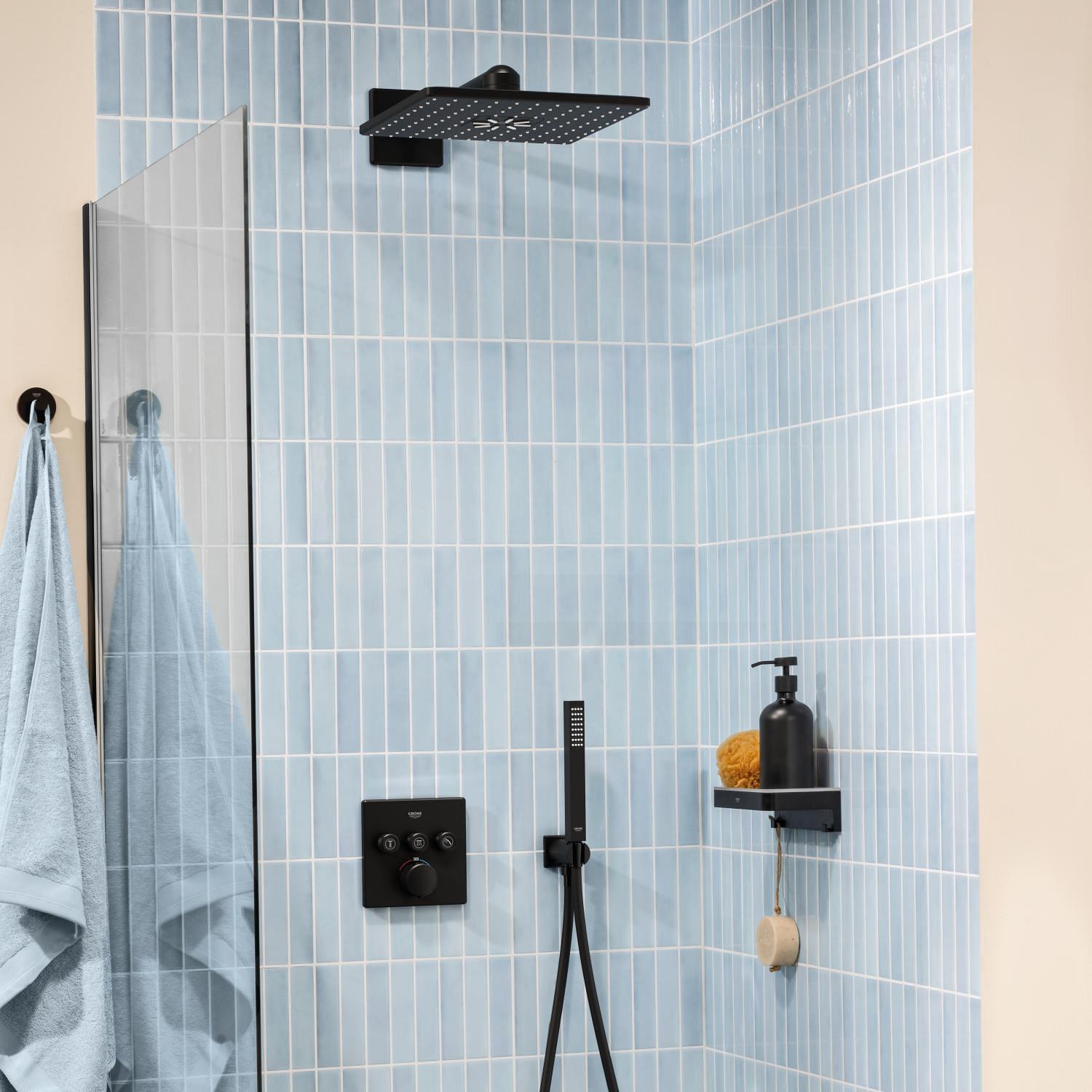 Unitate comanda Grohe 291262430, Grohtherm SmartControl, tip incastrare incastrat, tip comanda dubla comanda, negru [7]
