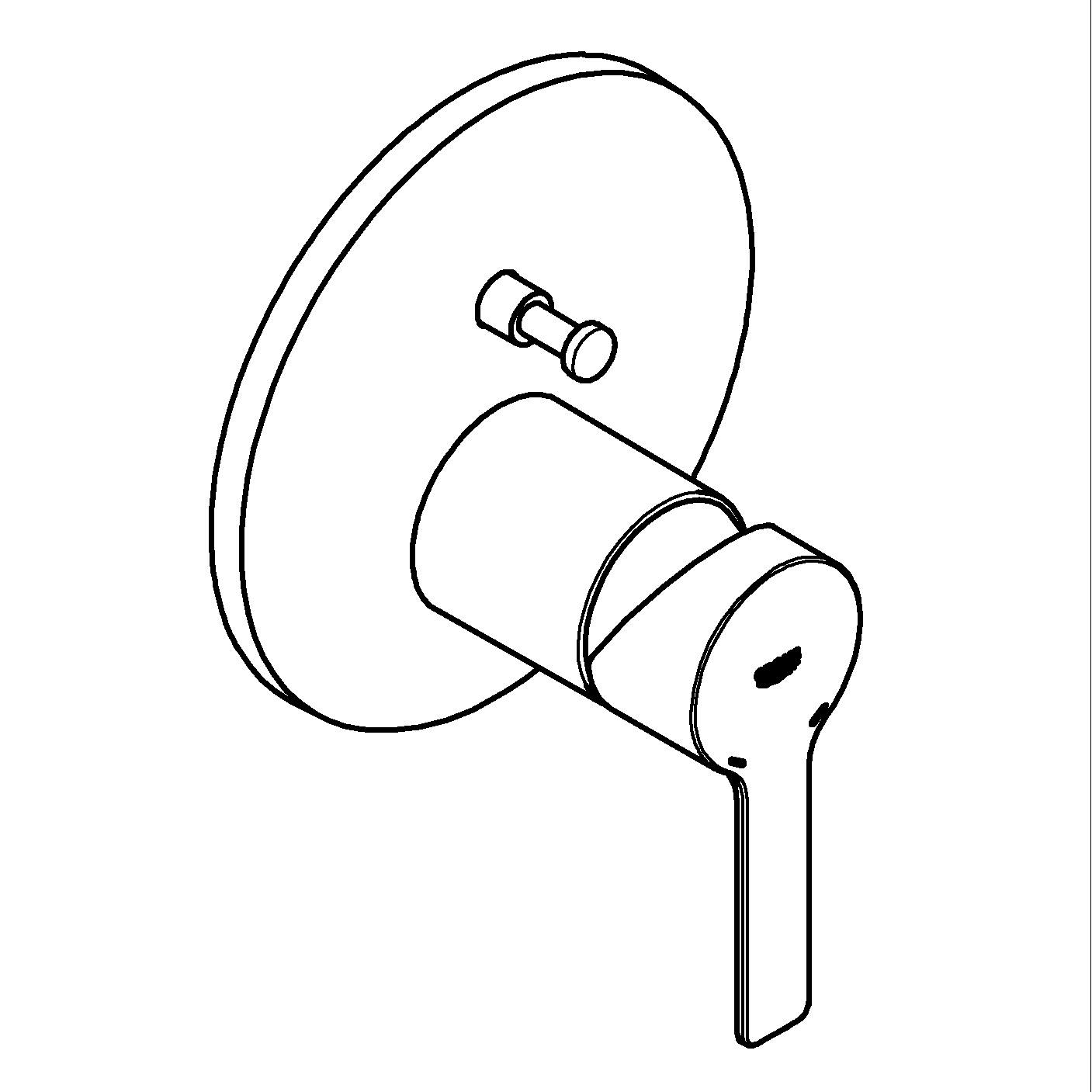 Unitate comanda Grohe 240642431, Lineare, tip incastrare incastrat, calitate superioara pentru baia ta, negru [6]