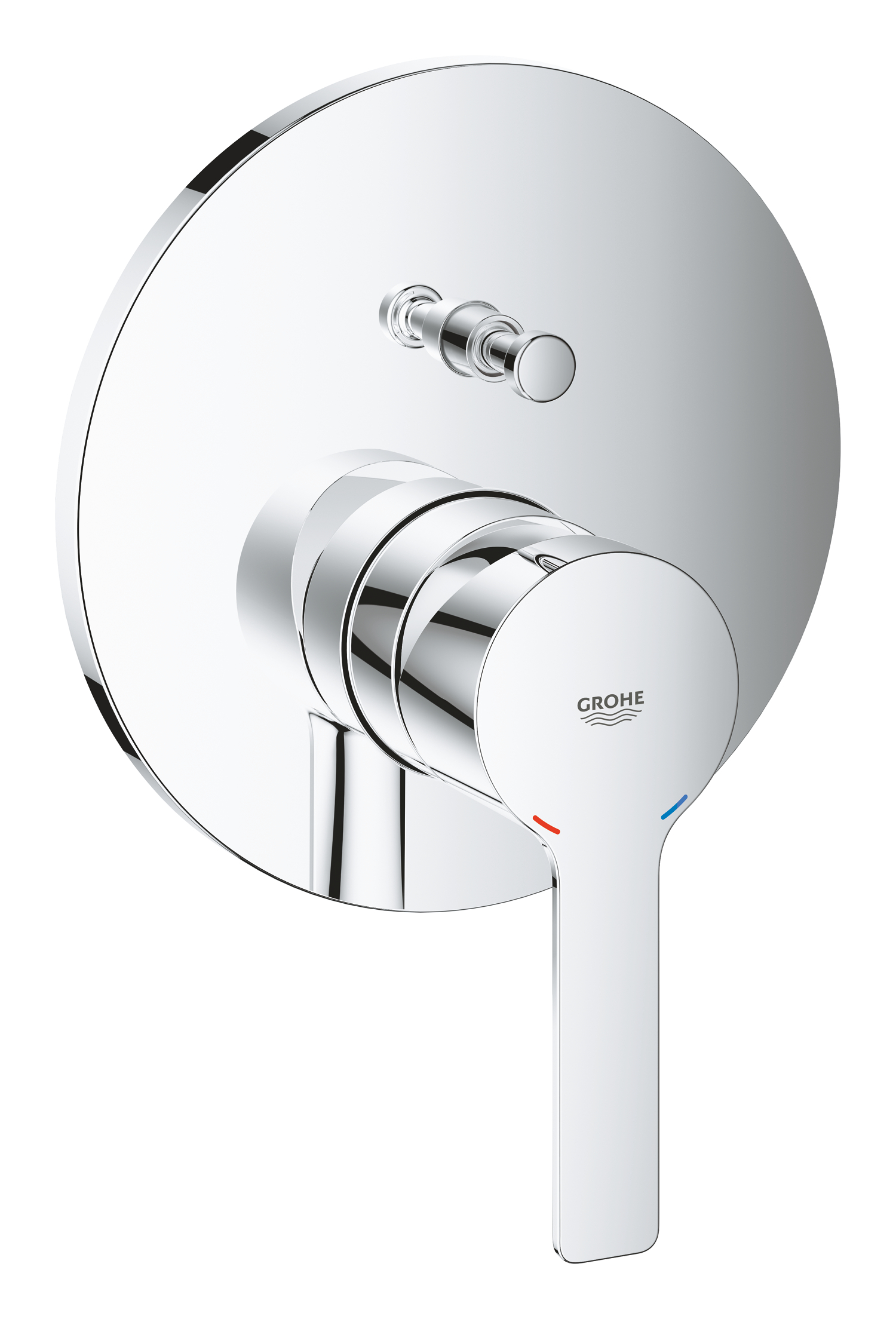 Unitate comanda Grohe 24064001, 1 bar, 158 mm, 10 mm, 2 iesiri, 1 functii palarie dus, 1/2 dimensiune racord, Crom