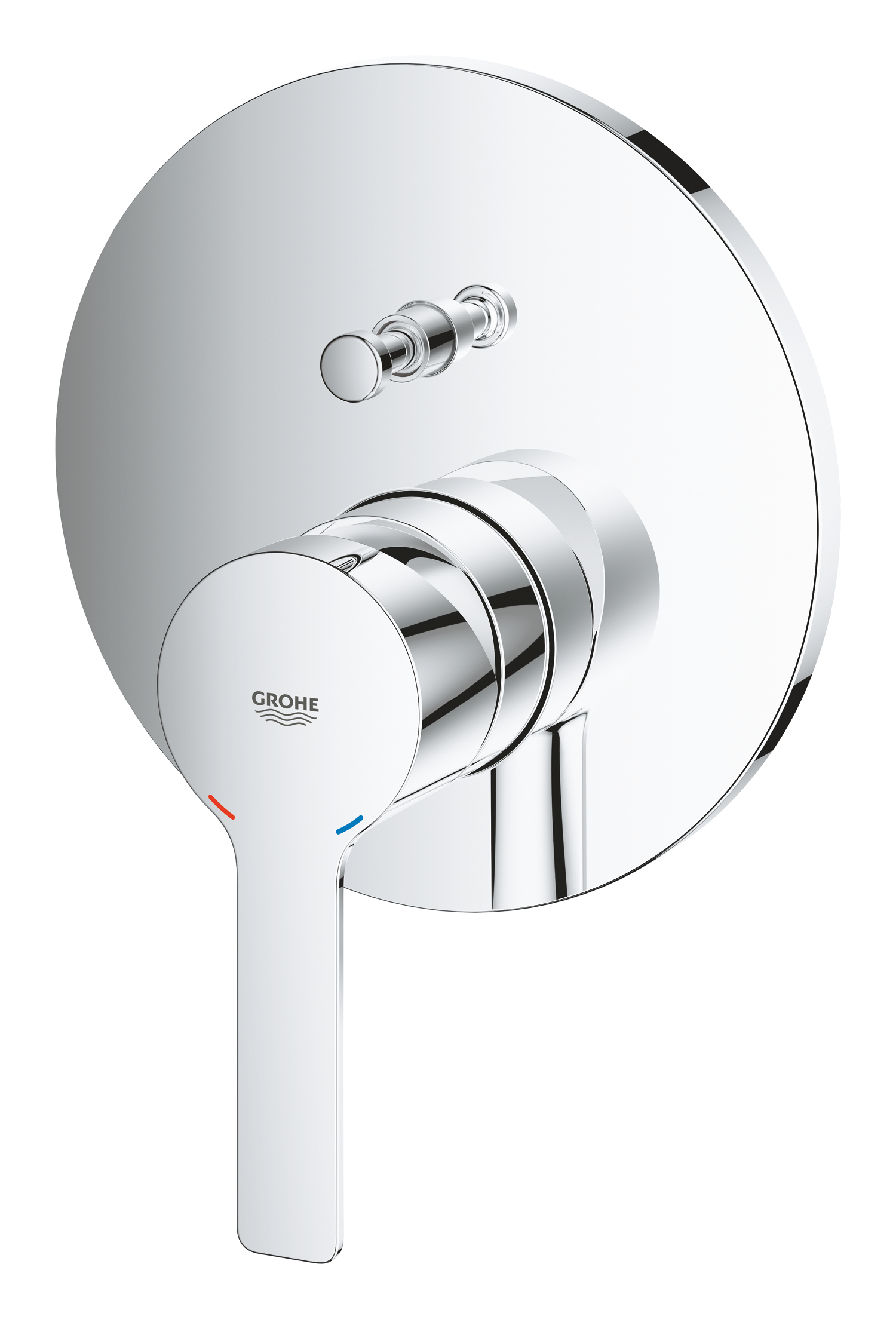 Unitate comanda Grohe 24064001, 1 bar, 158 mm, 10 mm, 2 iesiri, 1 functii palarie dus, 1/2 dimensiune racord, Crom