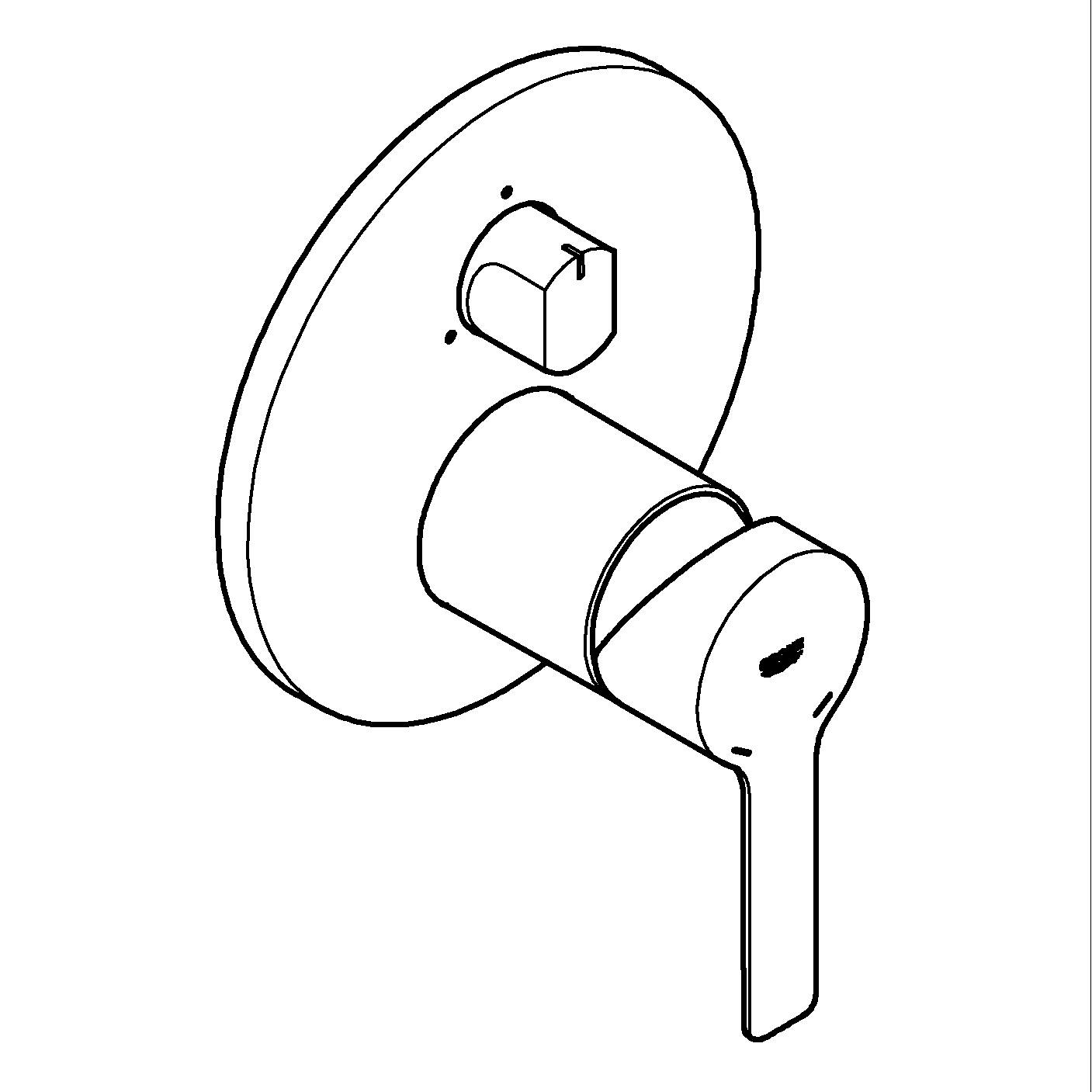 Unitate comanda Grohe 240952431, Lineare, tip incastrare incastrat, calitate superioara pentru baia ta, negru [6]
