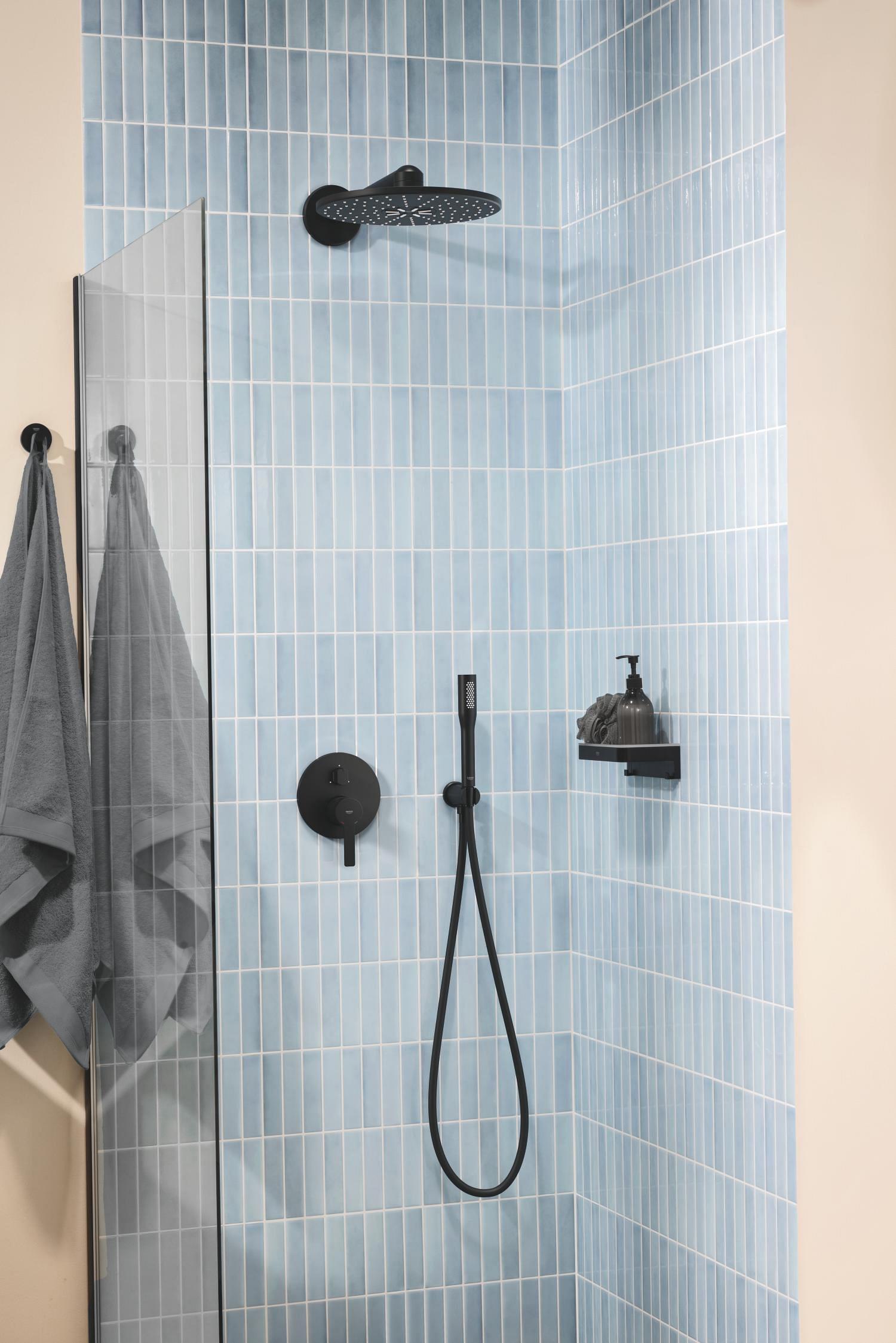 Unitate comanda Grohe 240952431, Lineare, tip incastrare incastrat, calitate superioara pentru baia ta, negru [3]