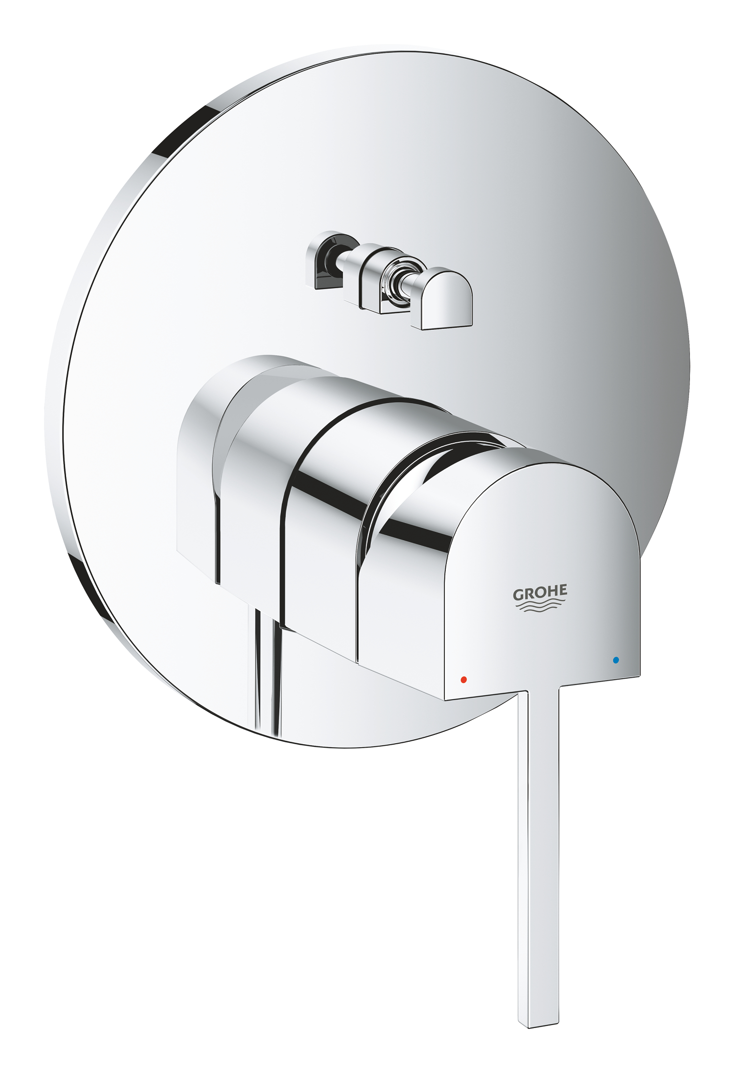 Unitate comanda Grohe 24060003, 1 bar, 158 mm, 10 mm, 2 iesiri, 1 functii palarie dus, 1/2 dimensiune racord, Crom