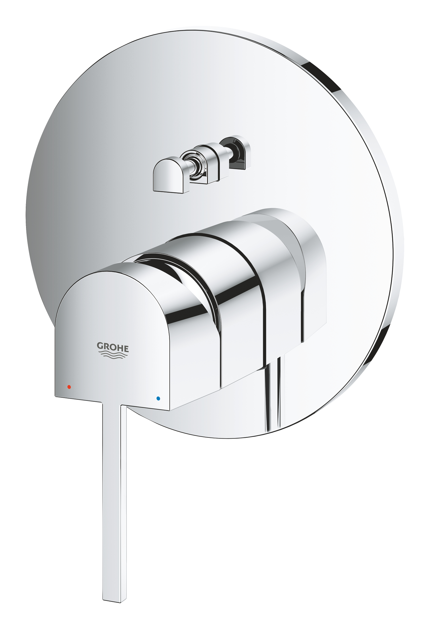 Unitate comanda Grohe 24060003, 1 bar, 158 mm, 10 mm, 2 iesiri, 1 functii palarie dus, 1/2 dimensiune racord, Crom