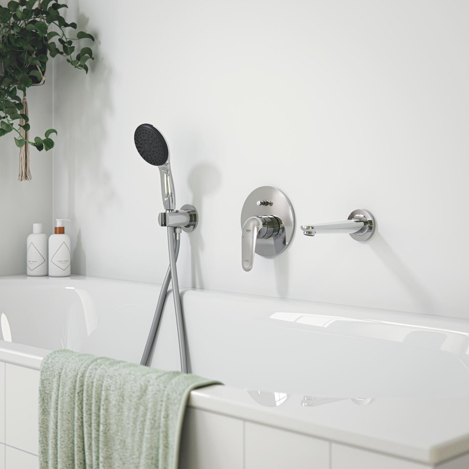Unitate comanda Grohe 24336001, Swift, tip comanda dubla comanda, tip incastrare aparent, numar iesiri 2, crom [4]