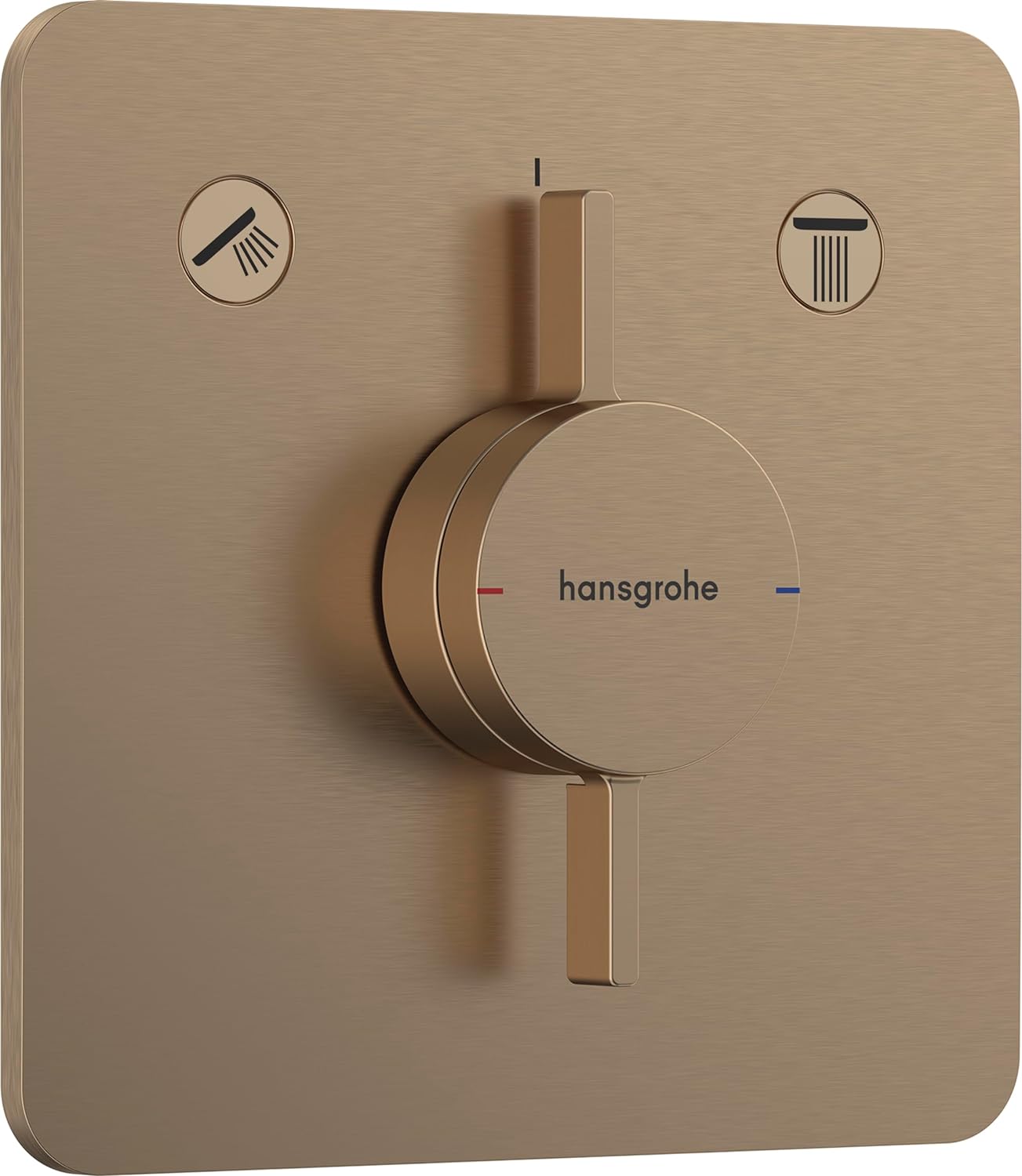 Hansgrohe Unitate comanda hansgrohe duoturn q, 2 iesiri, necesita valva, mat, bronz, 75414140
