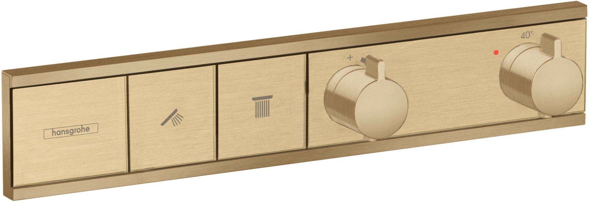 Hansgrohe Unitate comanda hansgrohe rainselect, termostat, 2 iesiri, necesita valva, mat, bronz, 15380140