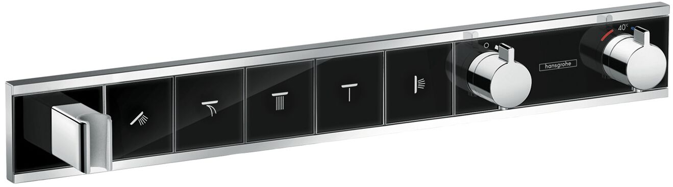 Hansgrohe Unitate comanda hansgrohe rainselect, termostat, 5 iesiri, necesita valva, negru, 15358600