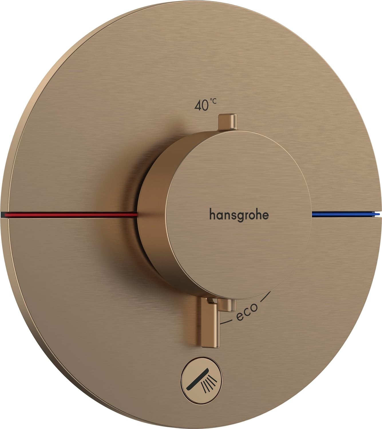 Hansgrohe Unitate comanda hansgrohe showerselect, 1 iesire/1 consumator, termostat, necesita valva, mat, bronz, 15562140