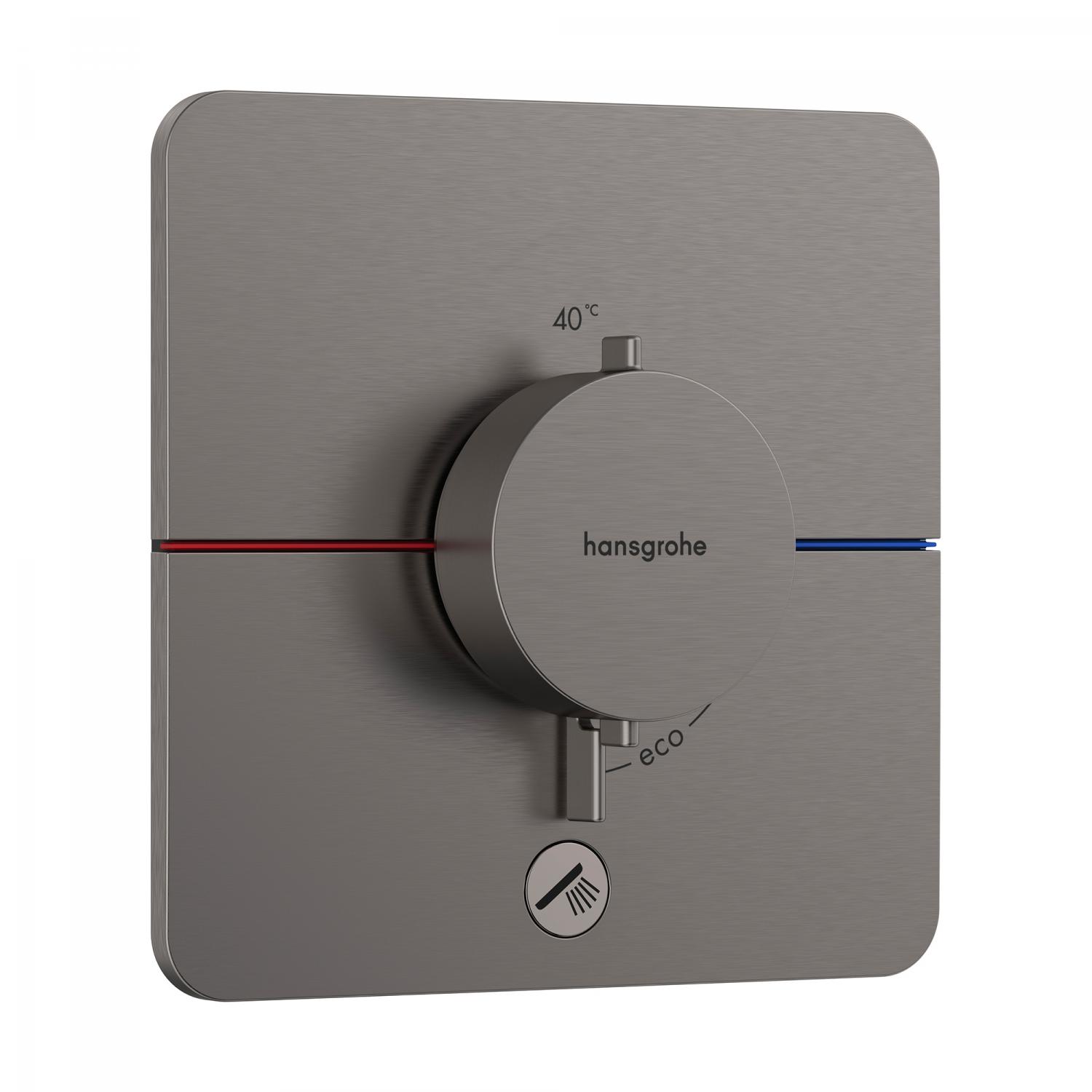 Hansgrohe Unitate comanda hansgrohe showerselect comfort, 1 iesire, 1 consumator, termostat, necesita valva, mat, antracit,