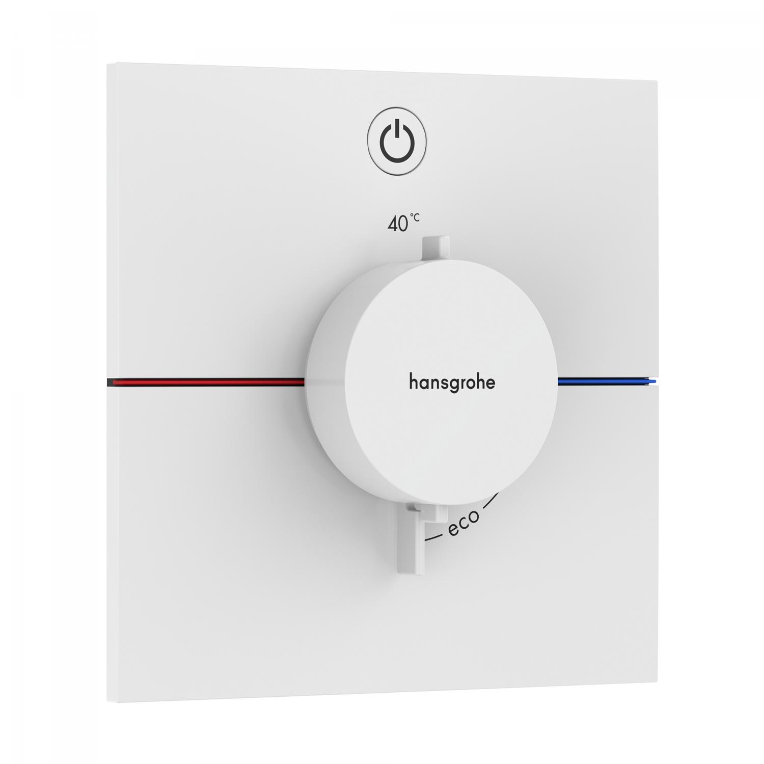 Hansgrohe Unitate comanda hansgrohe showerselect comfort, 1 iesire, termostat, necesita valva, mat, alb, 15571700